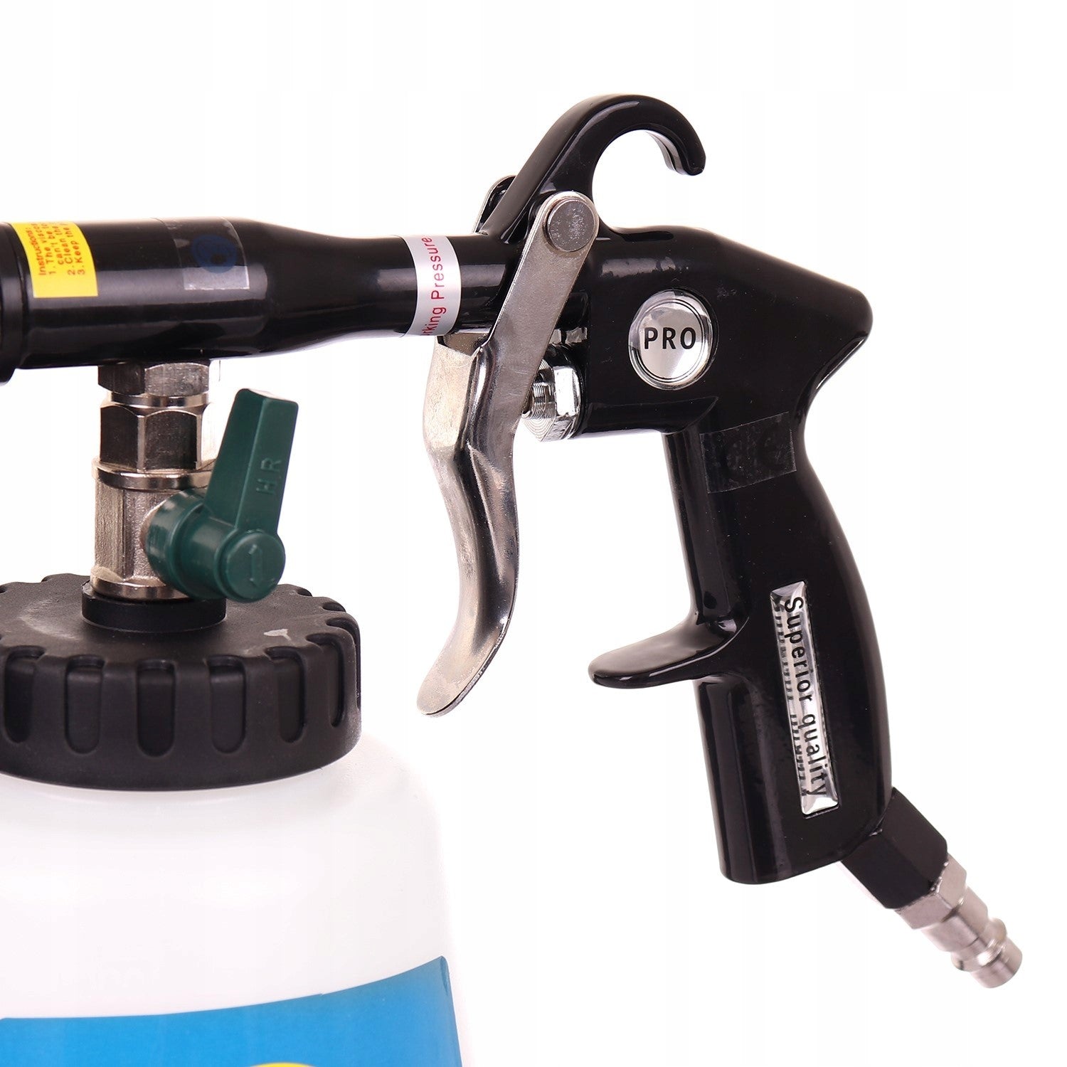 Pistole na mytí čalounění sedadel automobilu Kovová tryska s efektem TORNADO