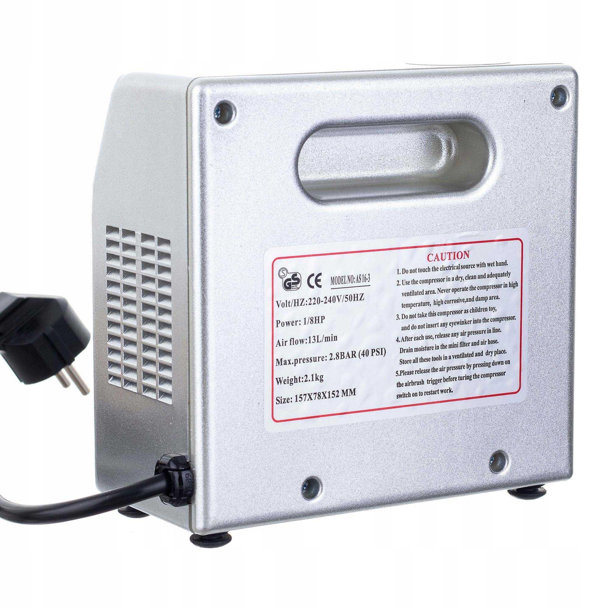 Modelovací kompresor s Auto Start/Stop Airbrush