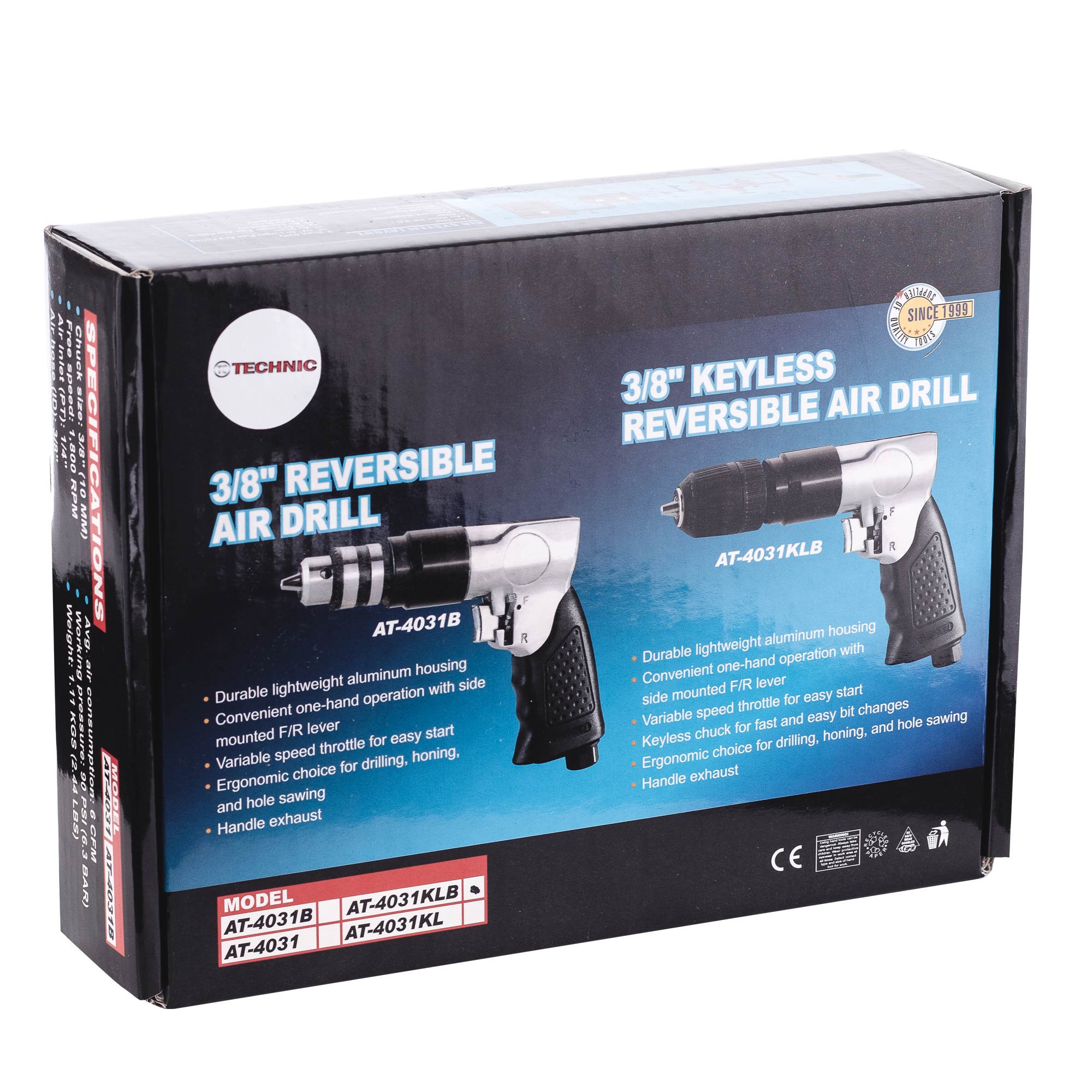 Pneumatická, samoupínací vrtačka TECHNIC PROF