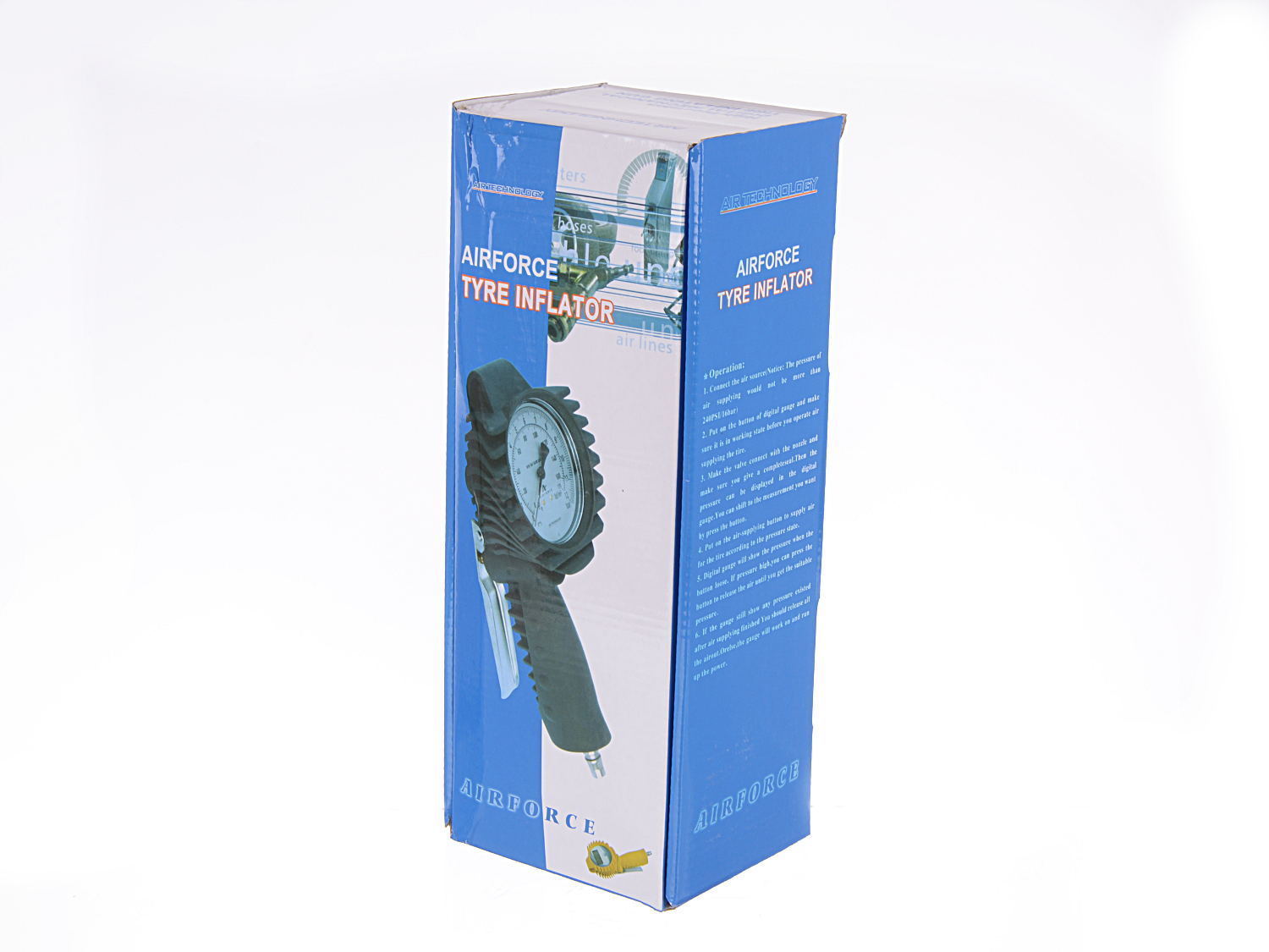 PISTOLE NA HUŠTĚNÍ KOL S MANOMETREM 0-12BAR