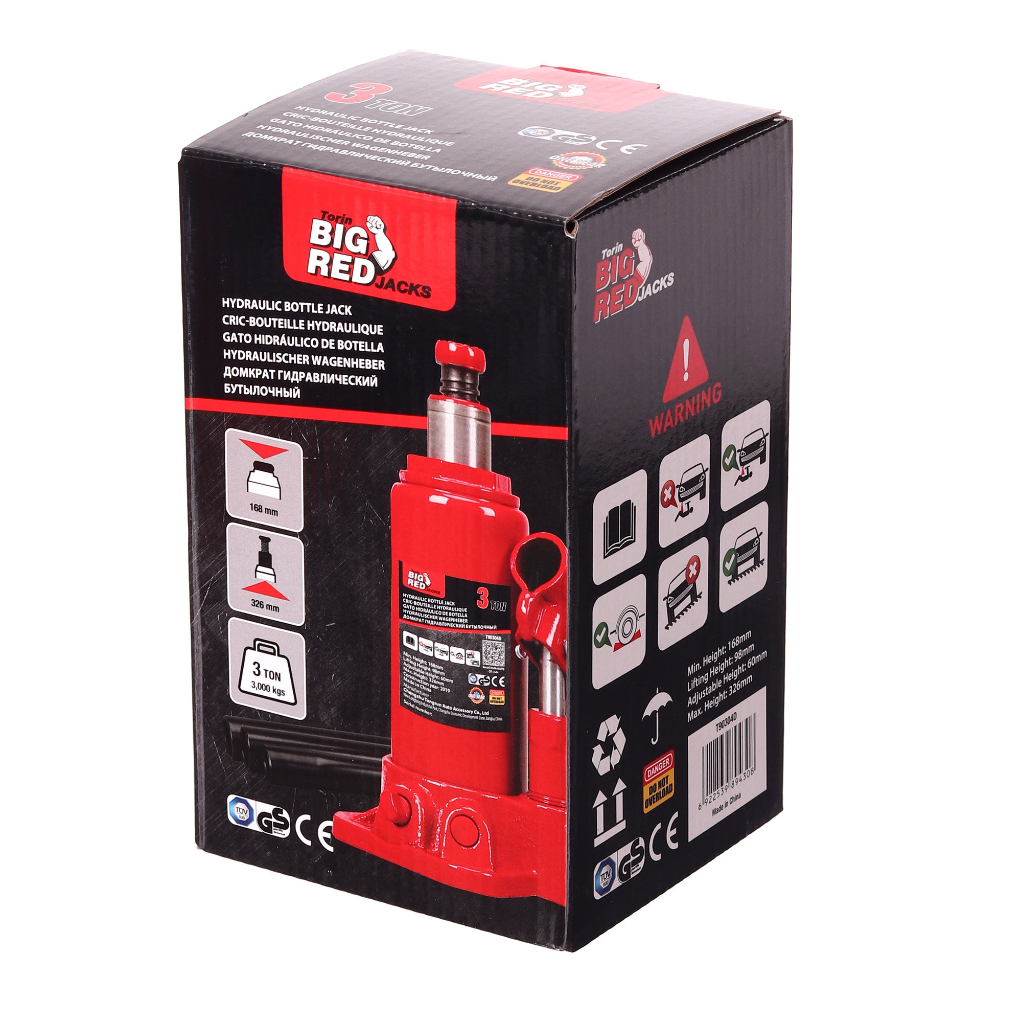 Automobilový hydraulický sloupový výtah, 3T nízký profil 168-326 mm