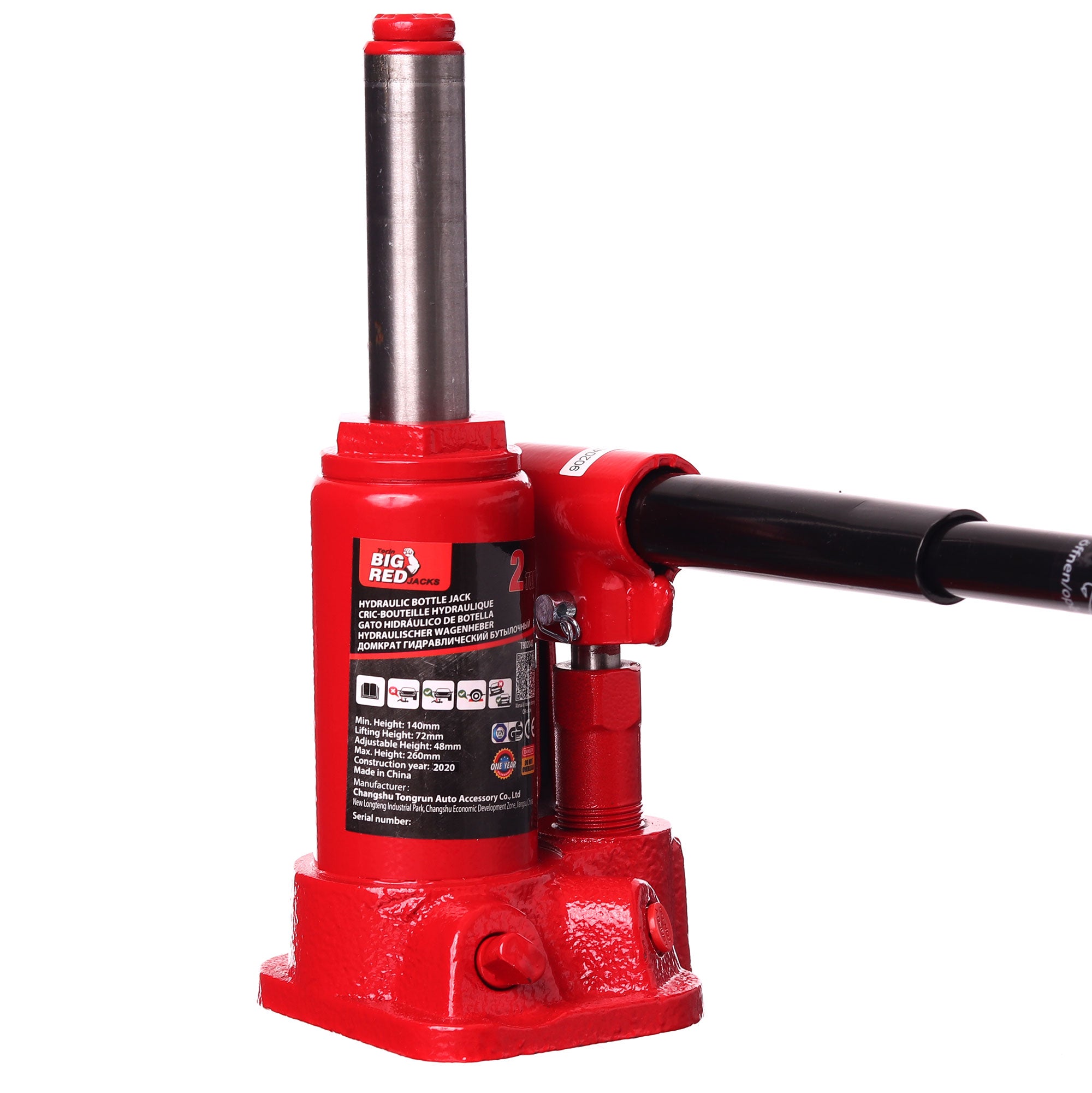 Hydraulický zvedák lahví 2t Páka