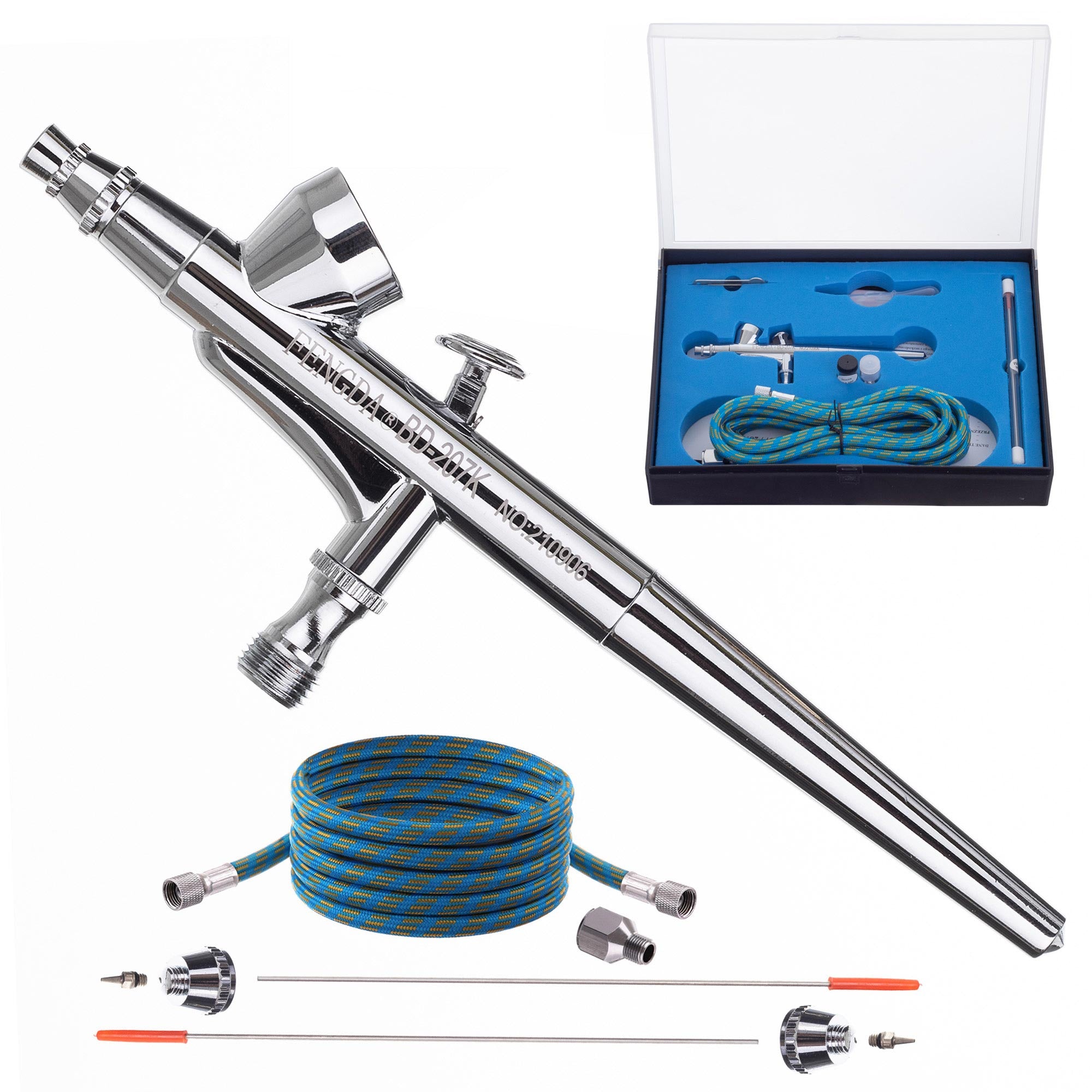 Airbrush, FENGDA BD-207K, tryska 0,2 + 0,3 + 0,5 mm