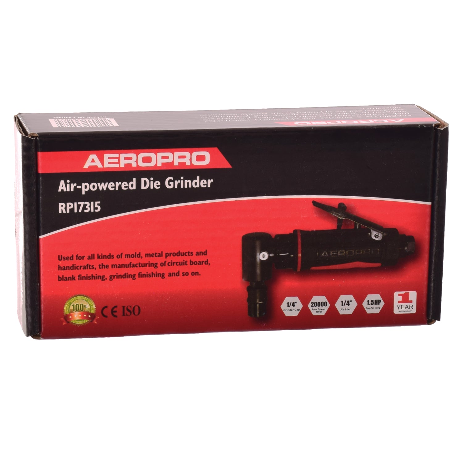 Úhlová bruska, pneumatická 6 a 3 mm