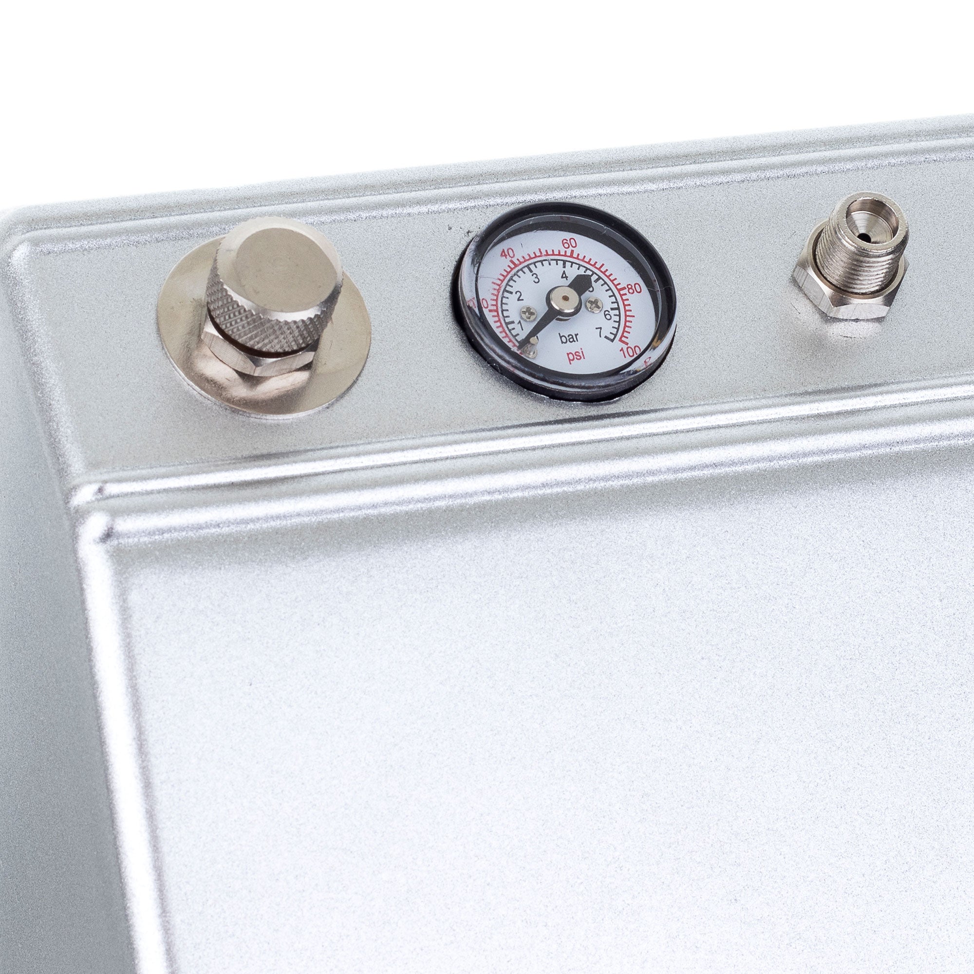 Píst Airbrush kompresor s reduktorem, tlakoměru