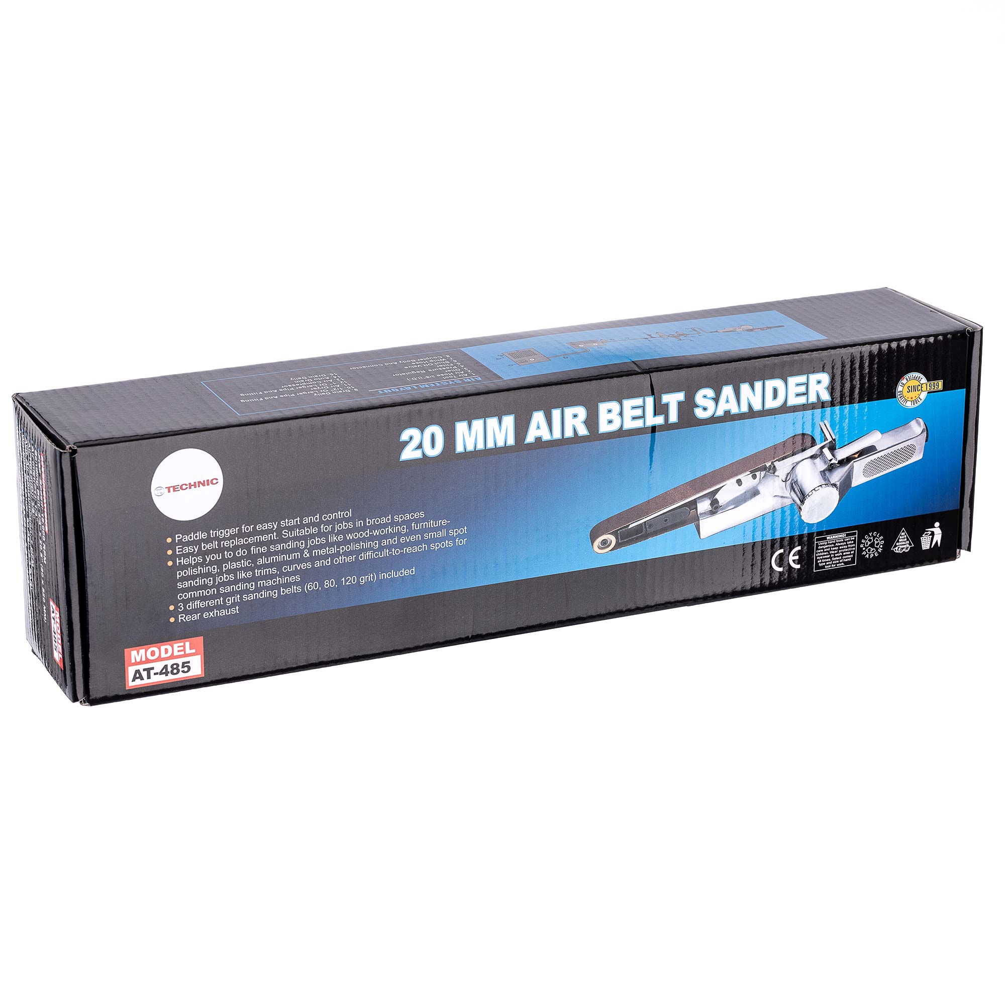 Pneumatická pásová bruska 20 mm x 520 mm