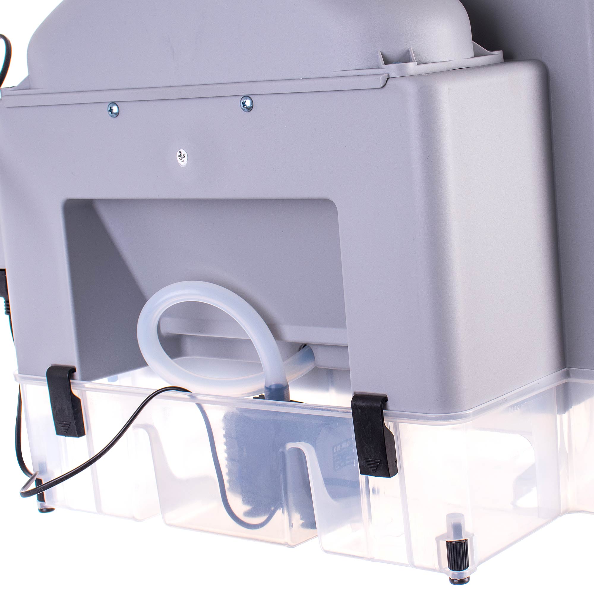 Modelovací kabina - Stříkací box HS-E600 - s osvětlením LED, s ventilátorem, rotačním stojanem a vodní clonou - pro airbrush modeláře