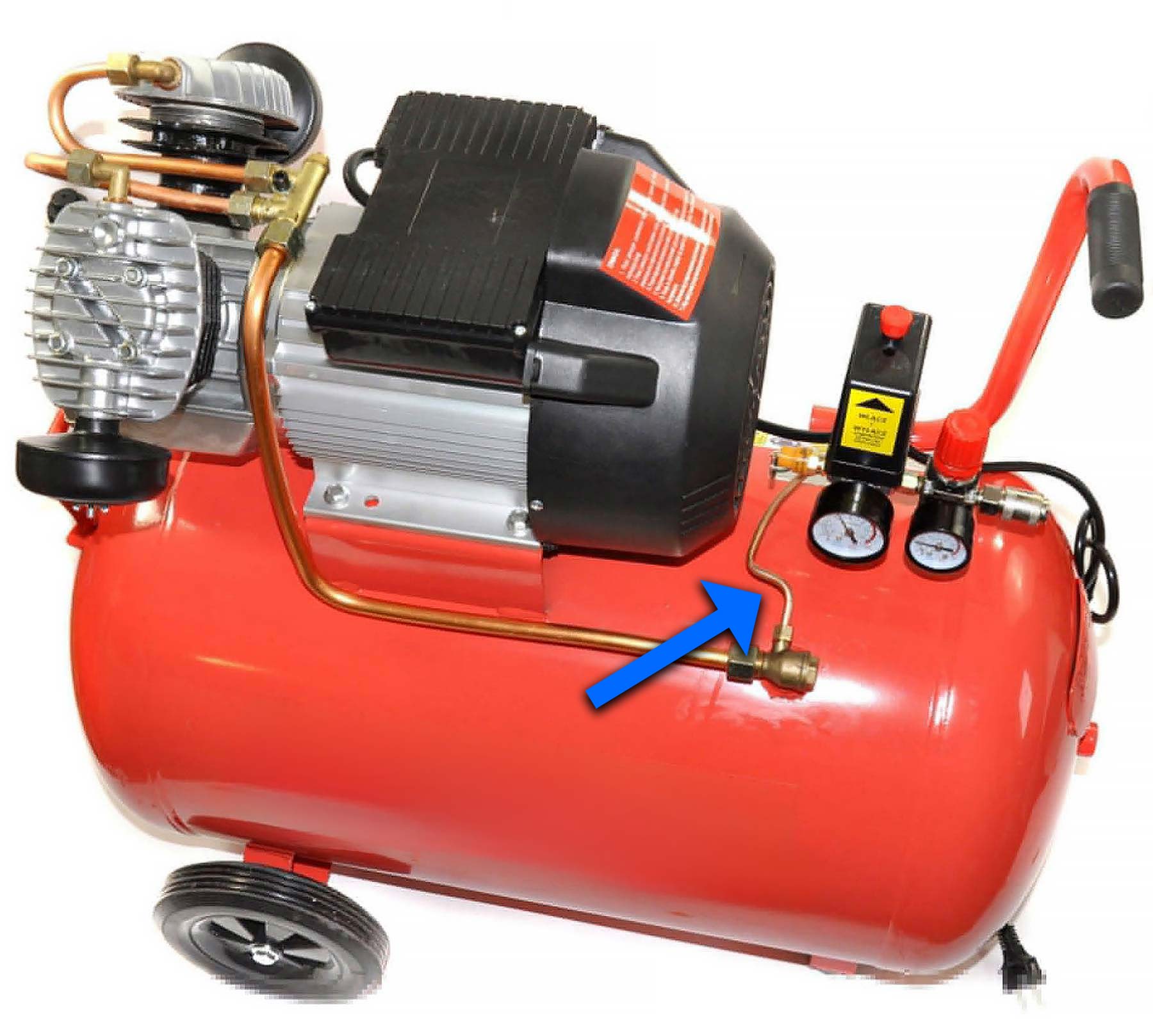 TRUBKA 60 CM PRO ZPĚTNÝ VENTIL TLAKOVÉHO SPÍNAČE ZÁVIT TLAKOVÉHO SPÍNAČE KOMPRESORU