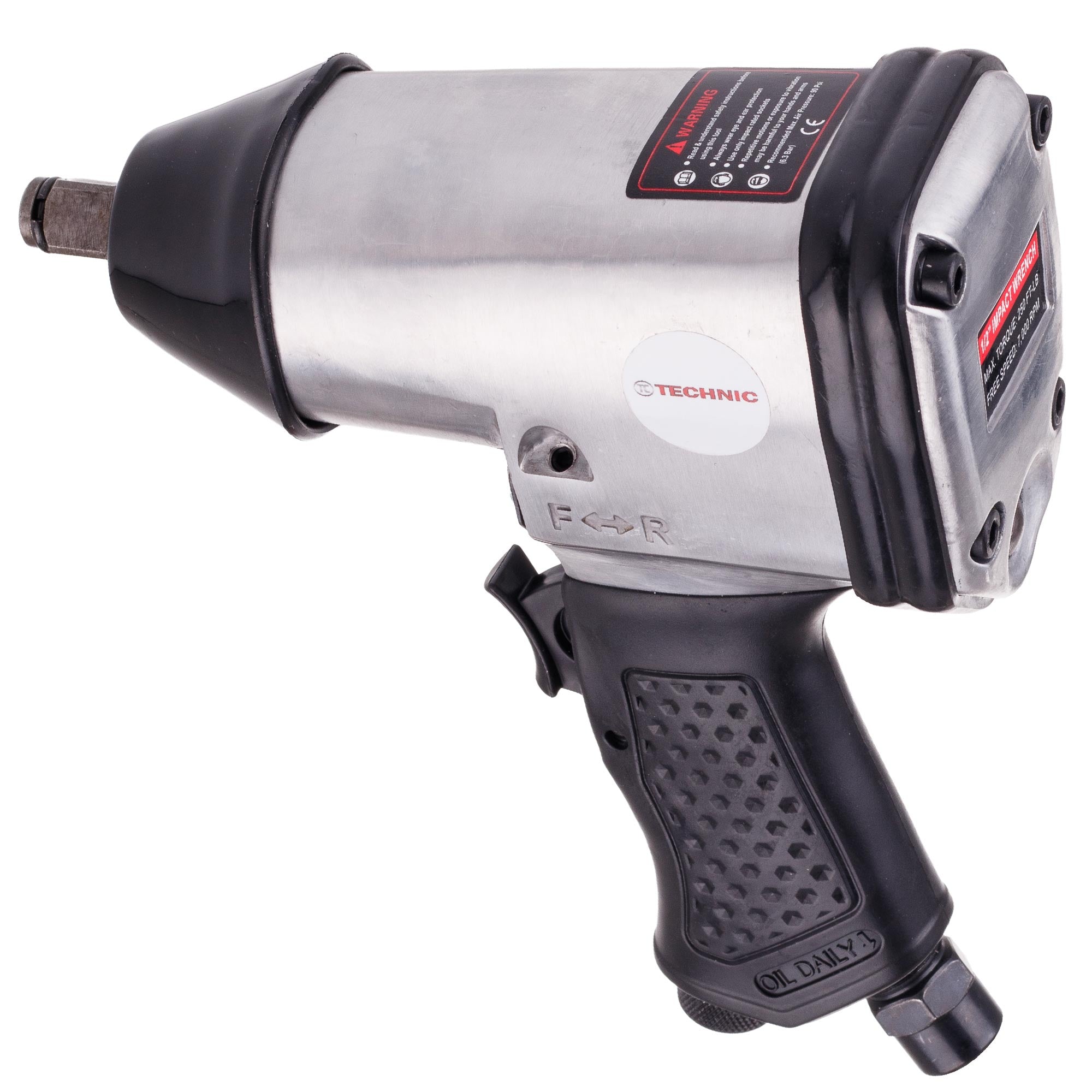 PNEUMATICKÝ RÁZOVÝ UTAHOVÁK S NÁSTAVCI 1/2" 340 Nm 9–27 mm NA KOLA 7000 O/MIN