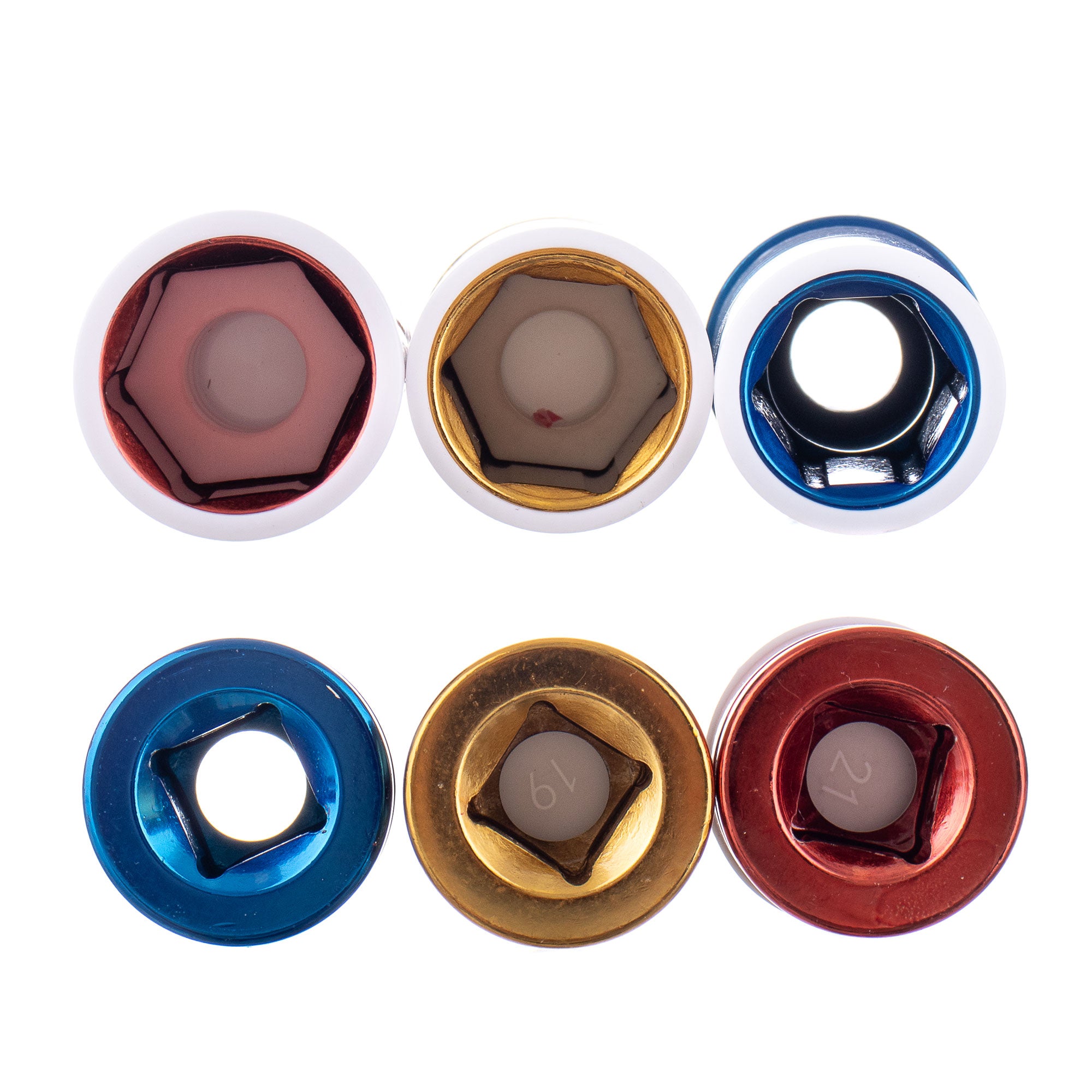 Sada nástrčných hlavic pro kola z lehkých slitin 17 19 21mm 1/2“