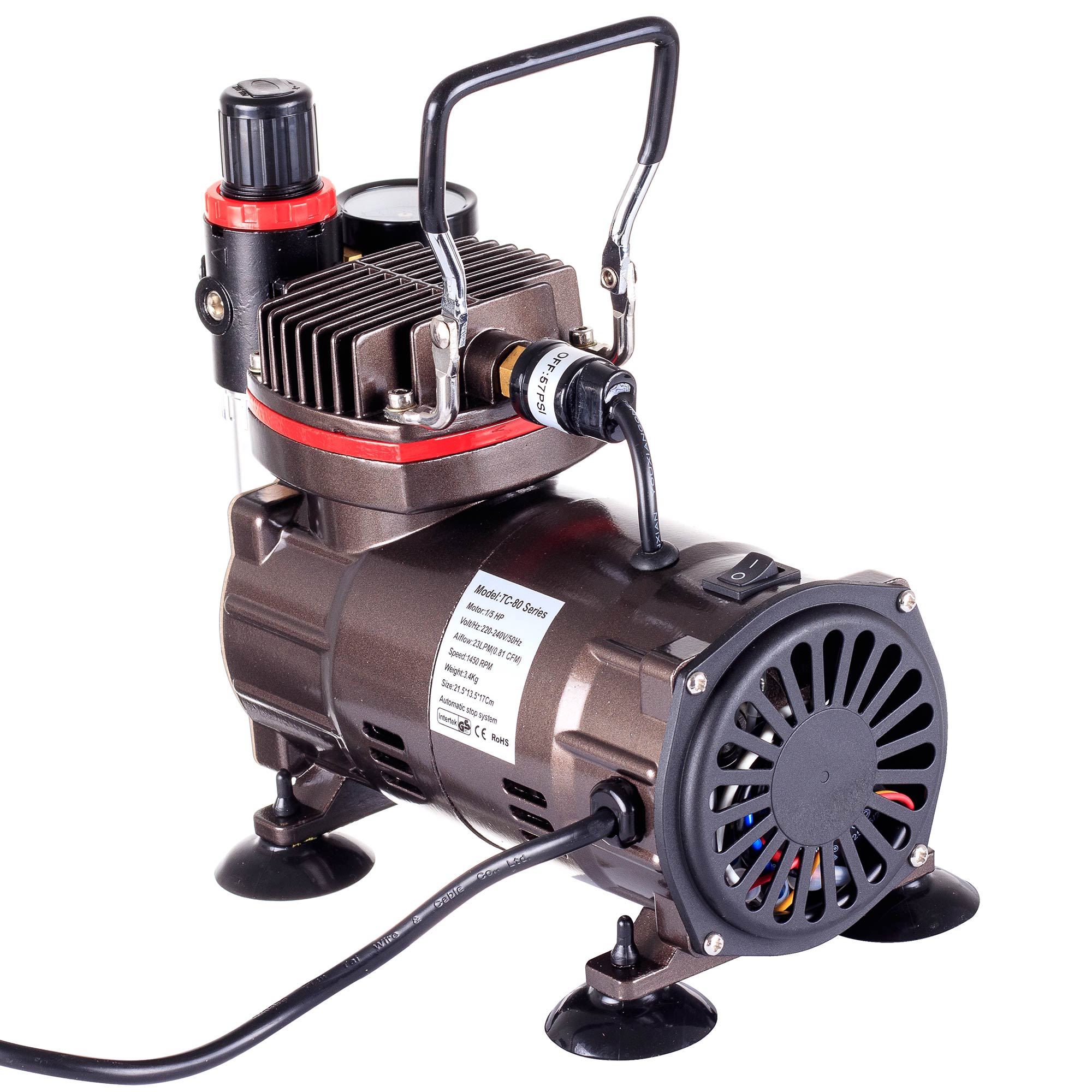 Kompresor pro Airbrush, Kompresor Účinný, Malý, Tichý, Bezolejový, 23 l/min