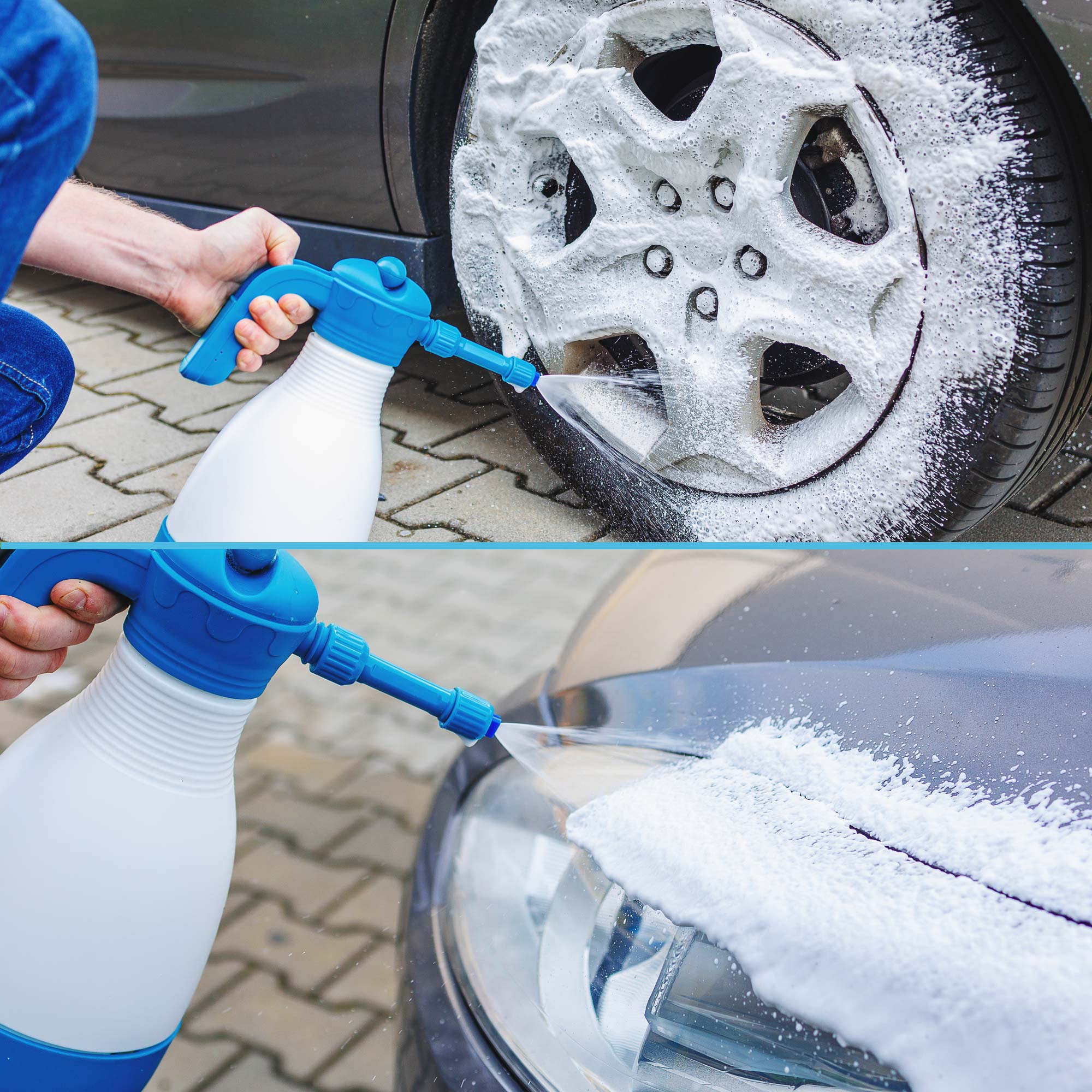 Pistole na pěnu, akumulátorová pěnovací pistole 1,8 l, akumulátorový postřikovač