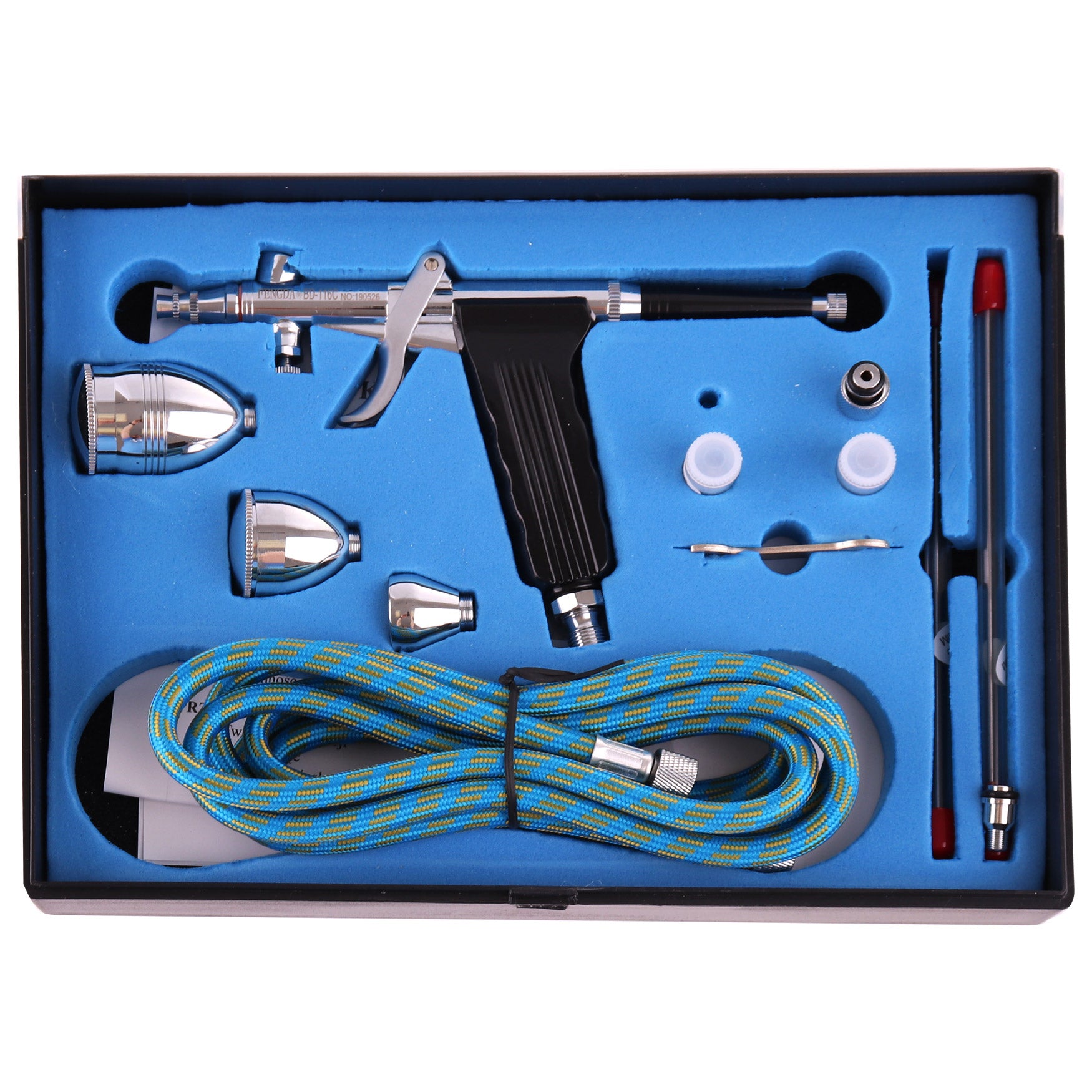 AIRBRUSH, FENGDA 3 trysky 0,3+0,8+0,5mm 3 nádrž.