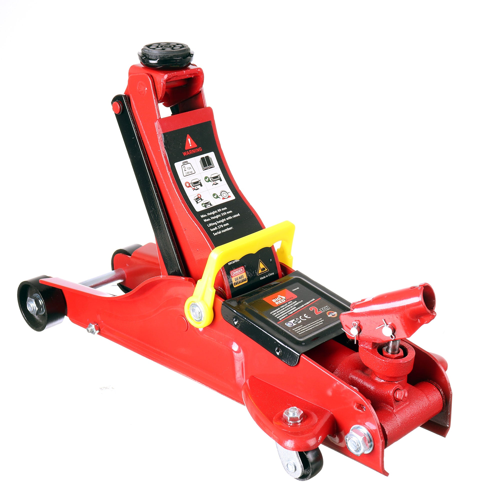 Hydraulický zvedák Frog 2 T Nízký profil 89-359 mm Otočné rameno