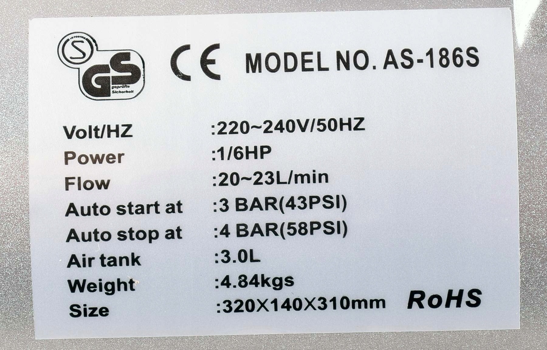 Kompresor Fengda LS-186S 3 l 23 l/min