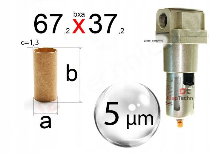 Patrona, vzduchový filtr 5 mikronů pro AF5000 atd.