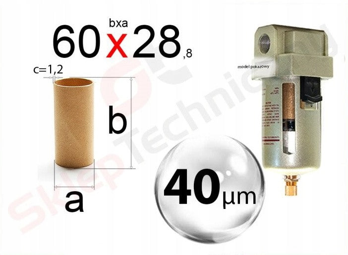 Patrona, vzduchový filtr 40 mikronů pro AF4000 atd.