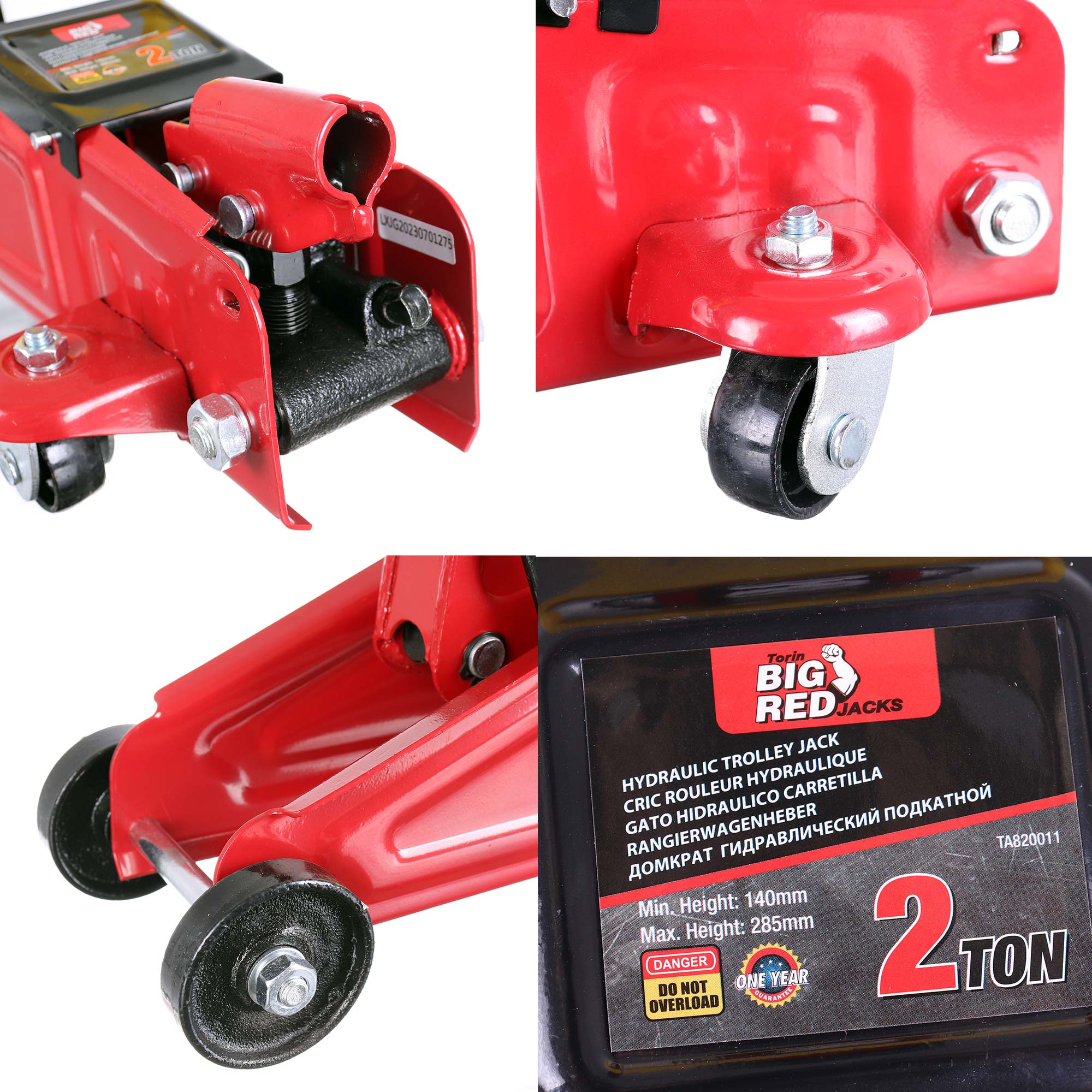 Hydraulický automobilový zvedák Frog Lever 2T 140-285mm + guma