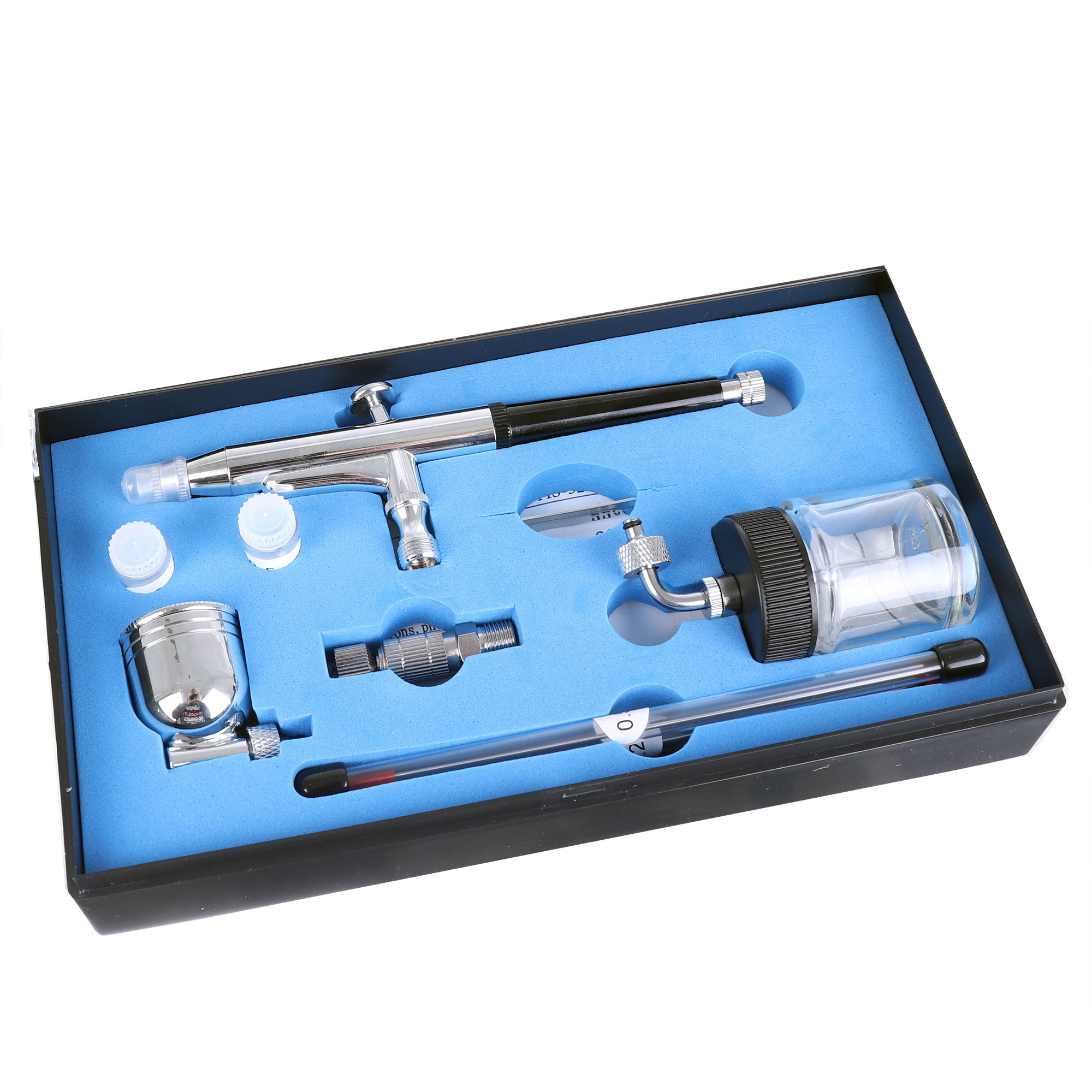 Profesionální airbrush, 3 trysky, sada 2 nádrží + rychlospojka