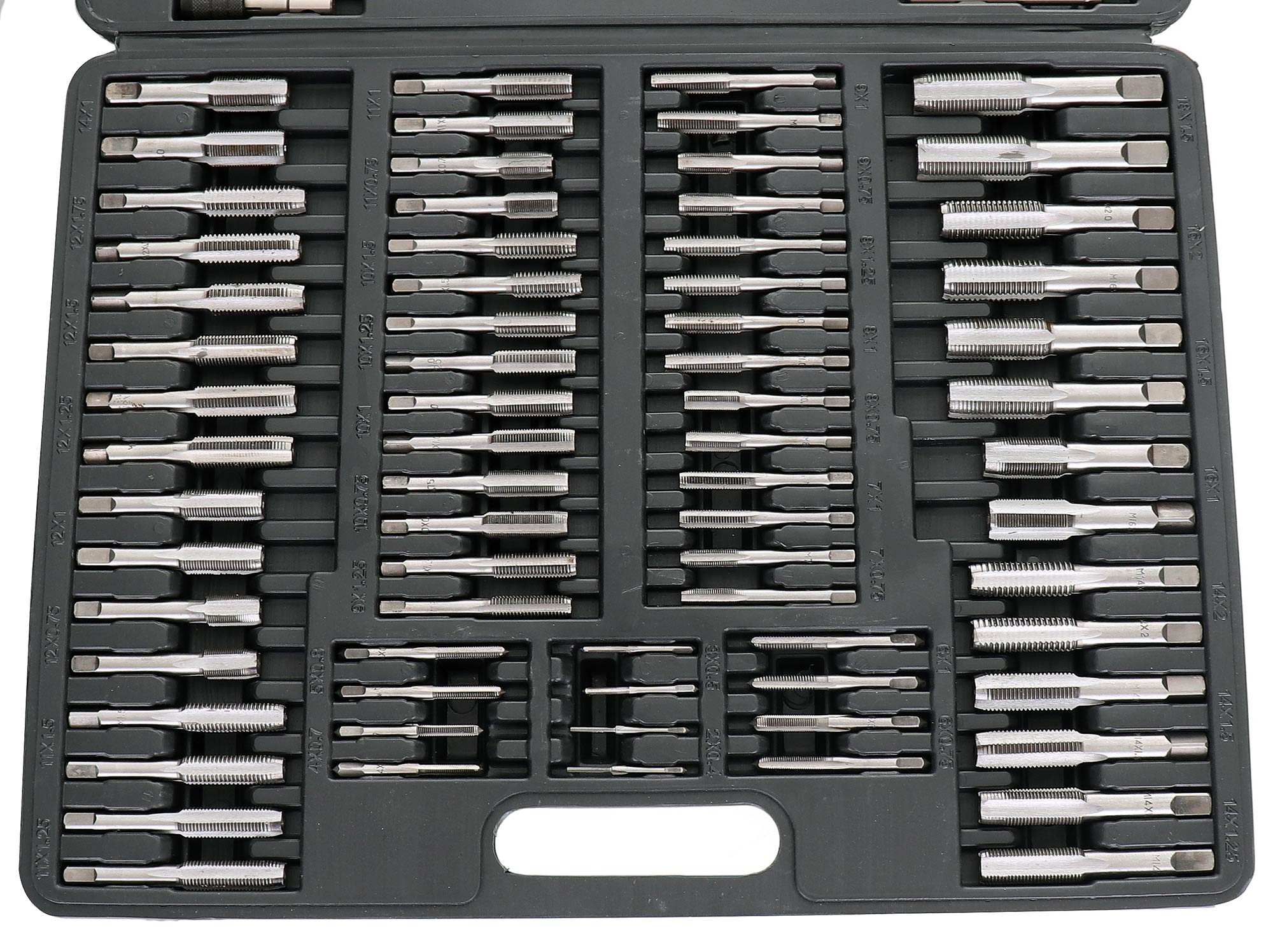 Sada závitníků a matric M2-M18 110 ks. Wolframová ocel