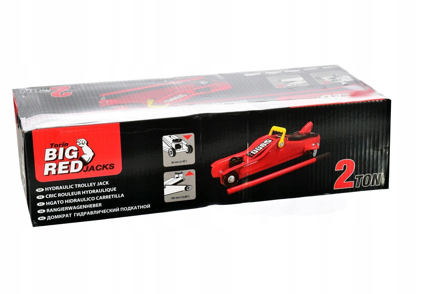 Frog Hydraulic Car Lift TORIN 2T nízký profil 85-330mm pryž
