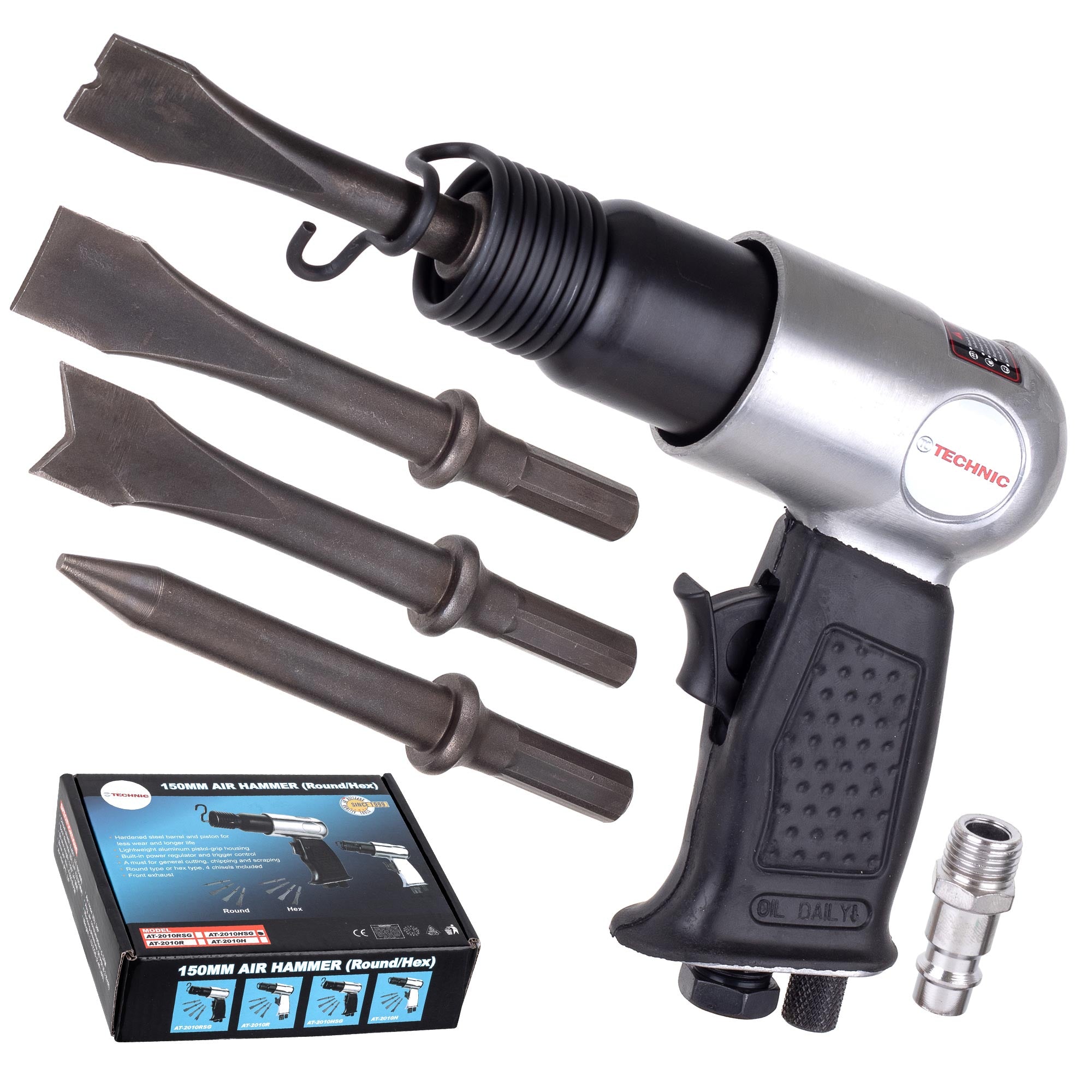 Vzduchové kladivo 150mm, Hroty, Dláta, Dláta