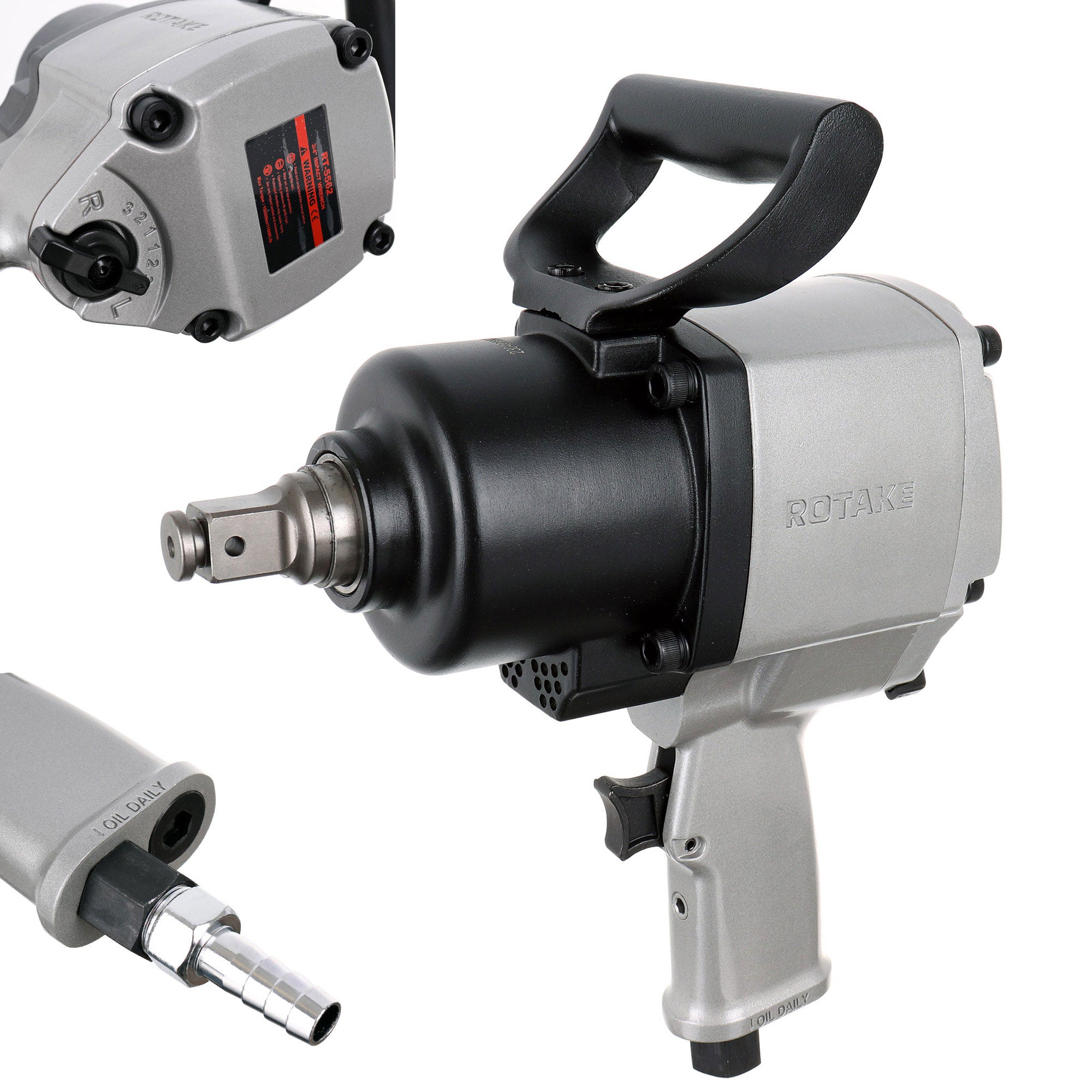 Pneumatický klíč 1600Nm, dvojitý náraz 3/4 OTÁČKY