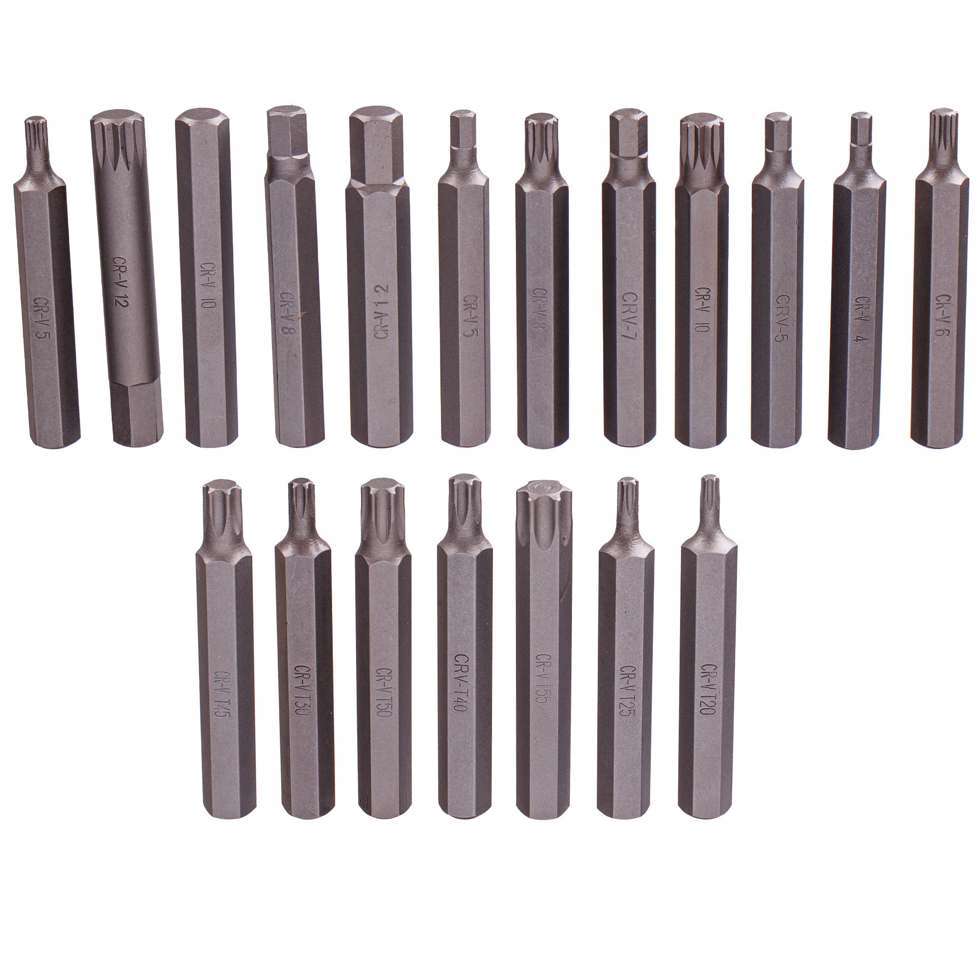 Sada Bitu Torx Spline Imbus CrV 40 Dilu Kovovy Kufr 30 a 75 mm