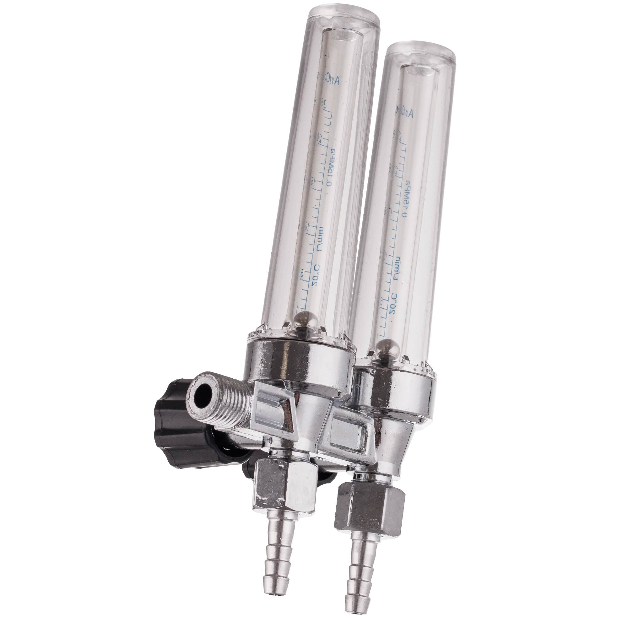 Dvojitý rotametr pro reduktor ARGON CO2 MIX M14