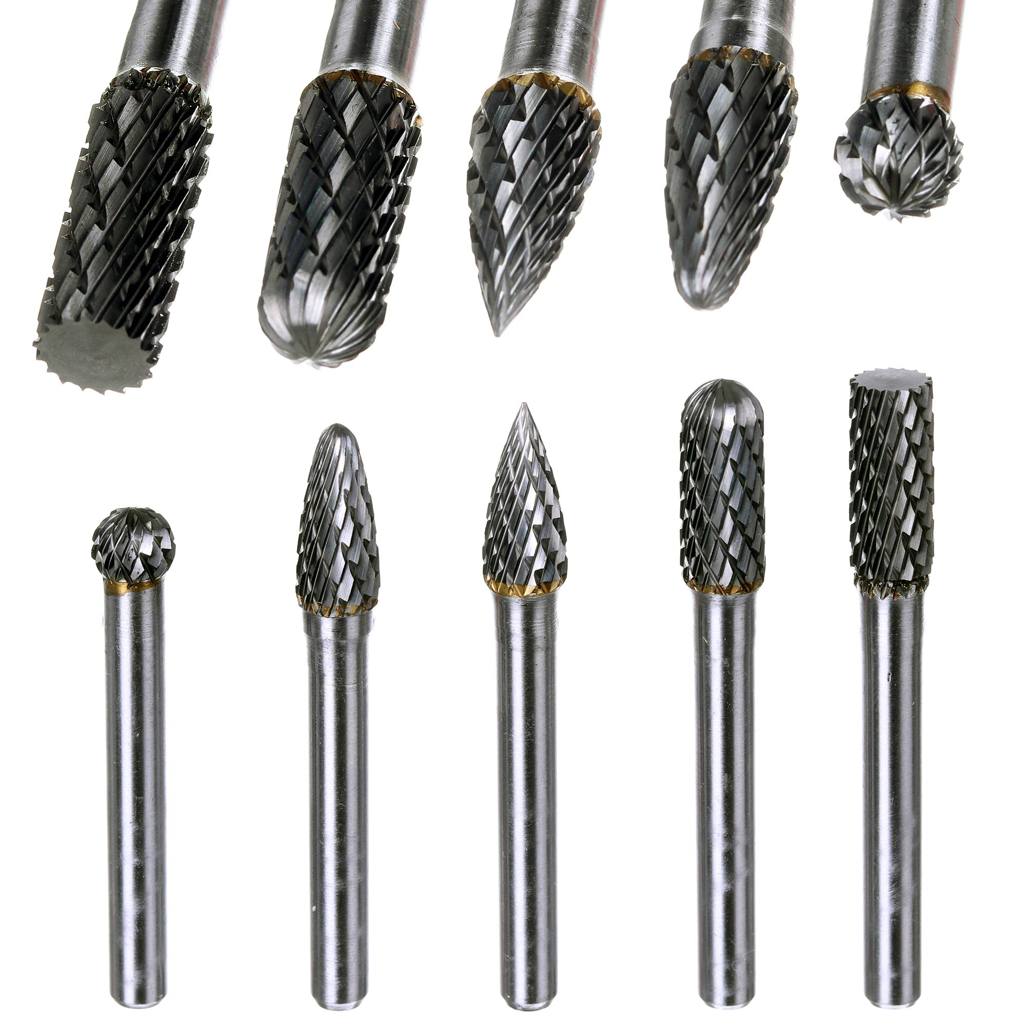 Frézy, 5ks 6x8mm Widiowe for Metal, Stopkové Pilník Karbid wolframu