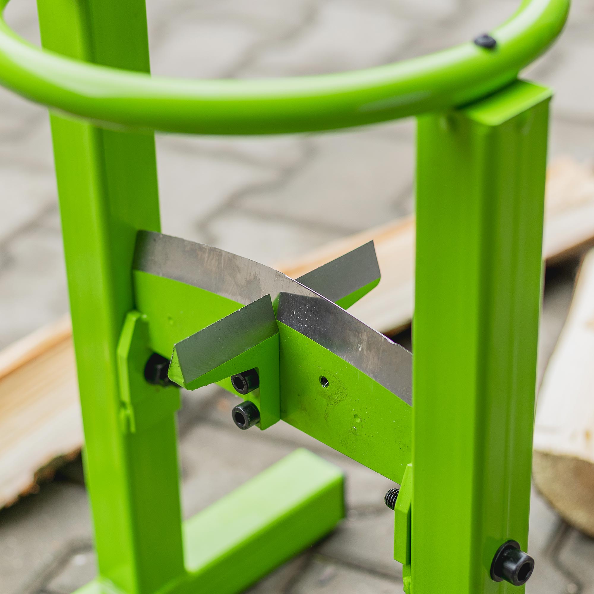 Křížová čepel pro ruční štípačku, štěpkovač palivového dřeva