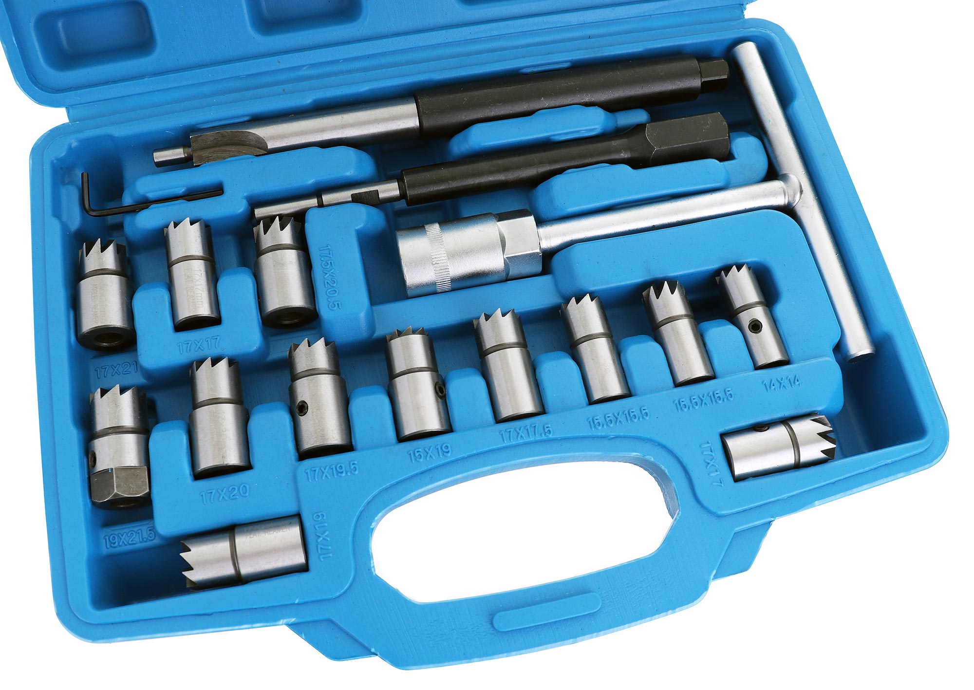 Frézy pro nástrčky vstřikovačů Sada fréz 17 kusů