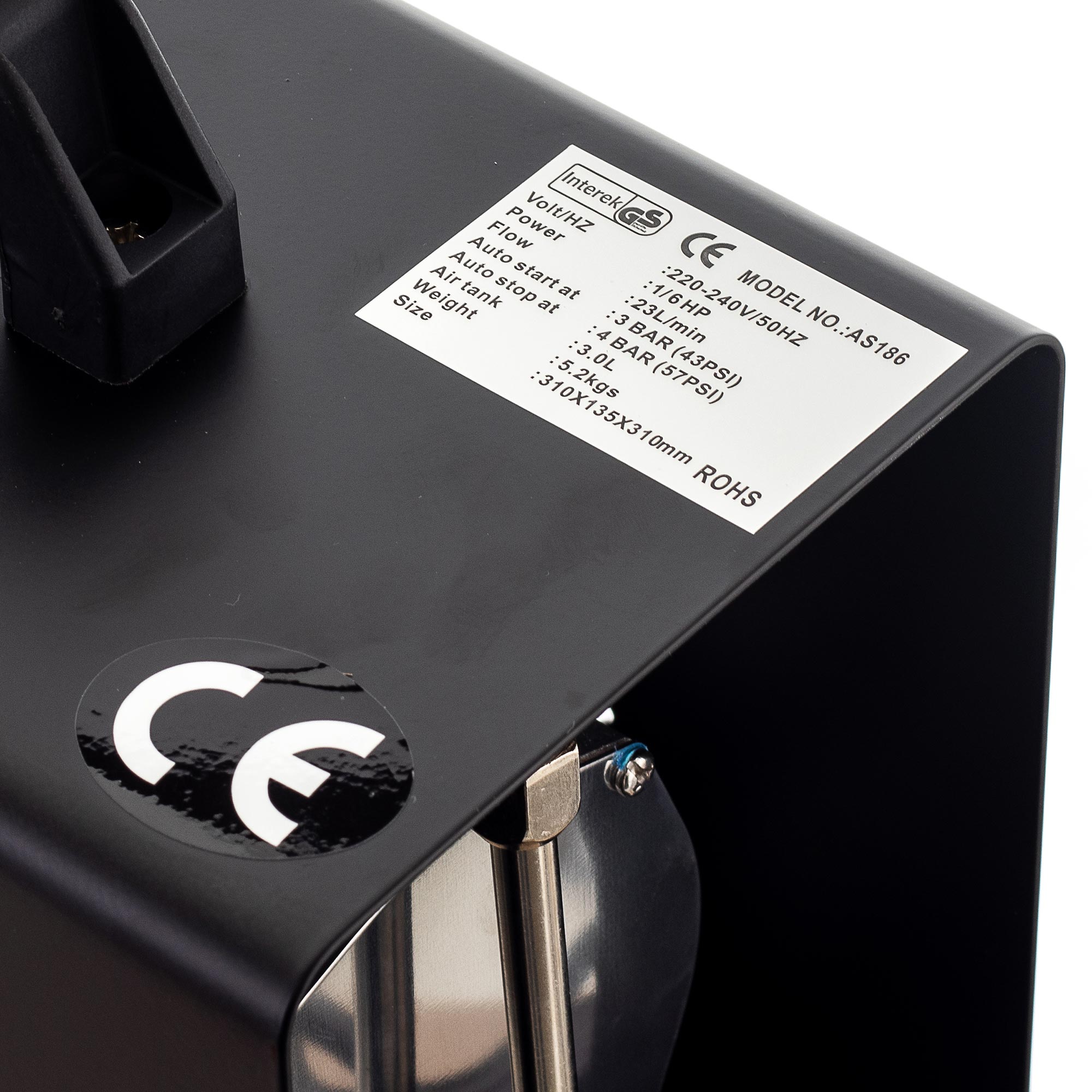 Airbrush kompresor, Technic AS-186A s 3 litrovým válcem