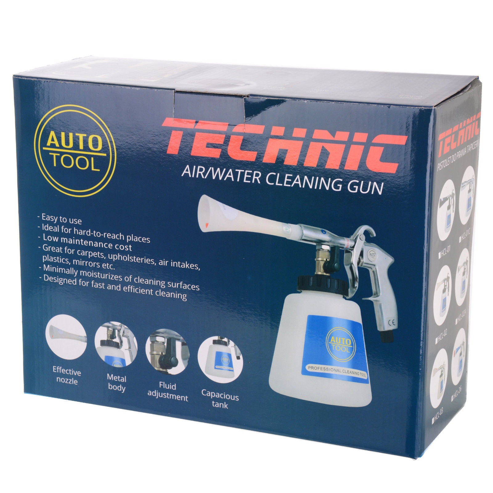 Pistole na čištění čalounění HCL-01, 1000ml, kovová tryska