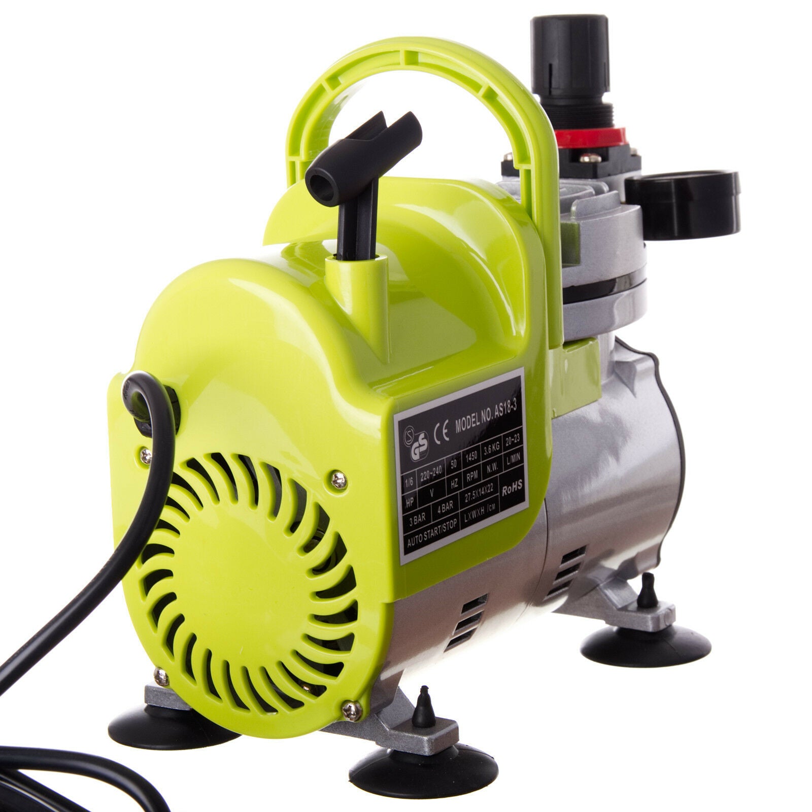 Airbrush kompresor FENGDA, AS18-3, 23l/min, Vstup 1/8", s držákem pro airbrush