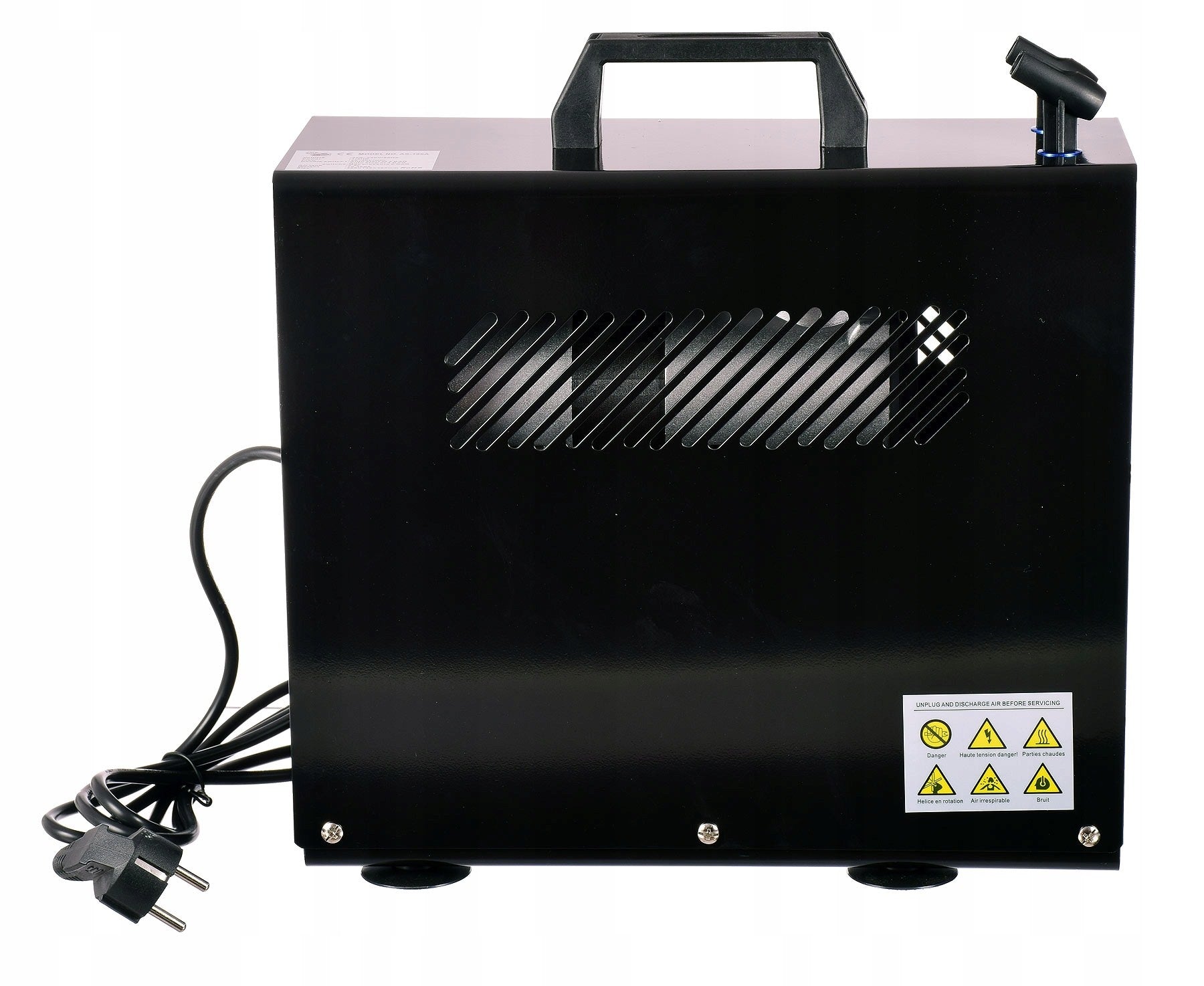 Airbrush kompresor AS-196A, až 6 barů, Dvouválcový, 40l/min, 3l nádrž, Vstup 1/8", s krytem