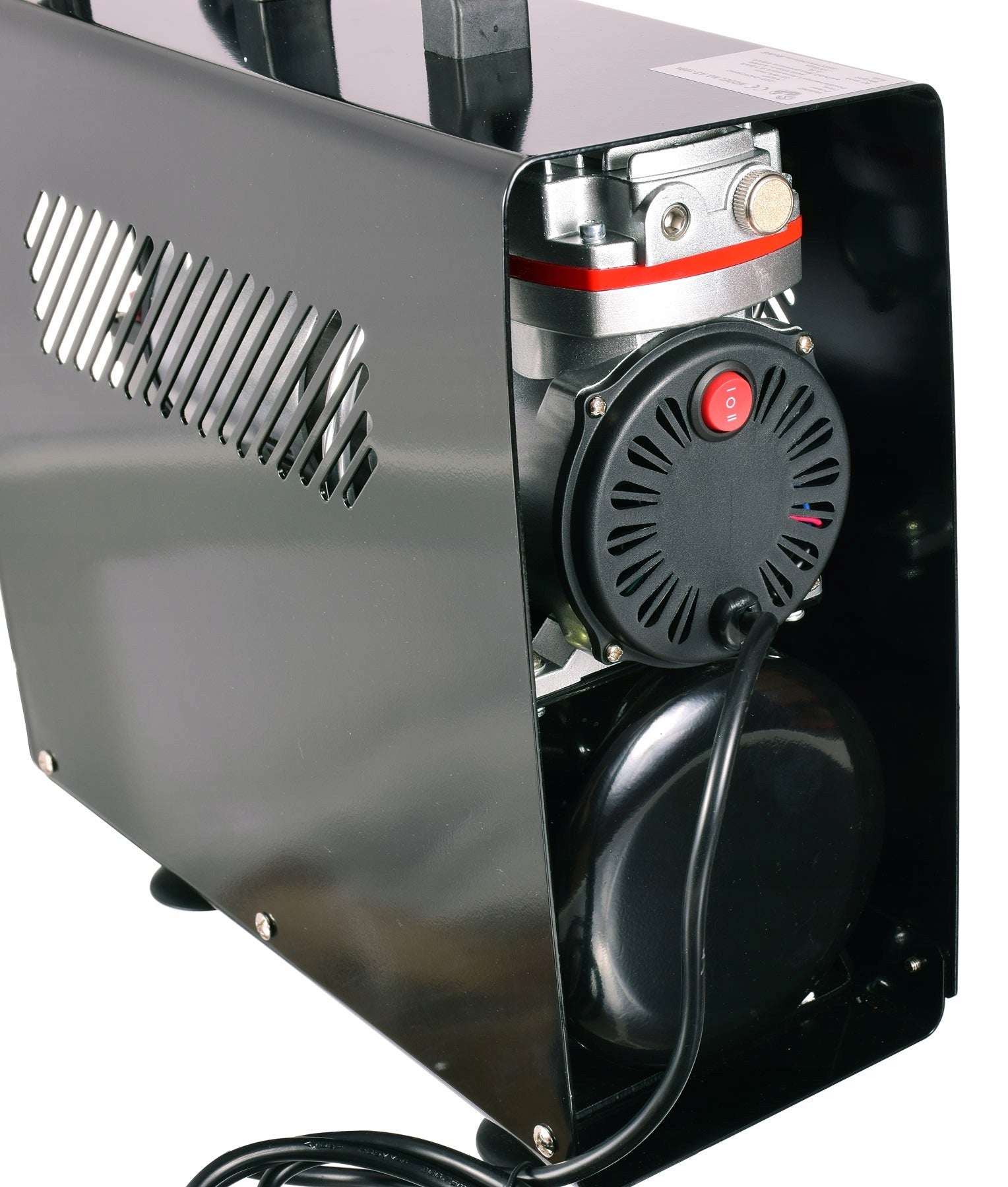 Airbrush kompresor AS-196A, až 6 barů, Dvouválcový, 40l/min, 3l nádrž, Vstup 1/8", s krytem