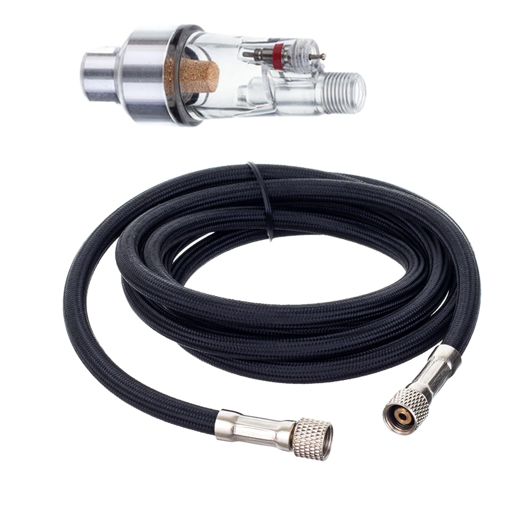 Mini Airbrush kompresor, HS08AC-SKF + Airbrush pistole HS-30 + Hadice + Filtr