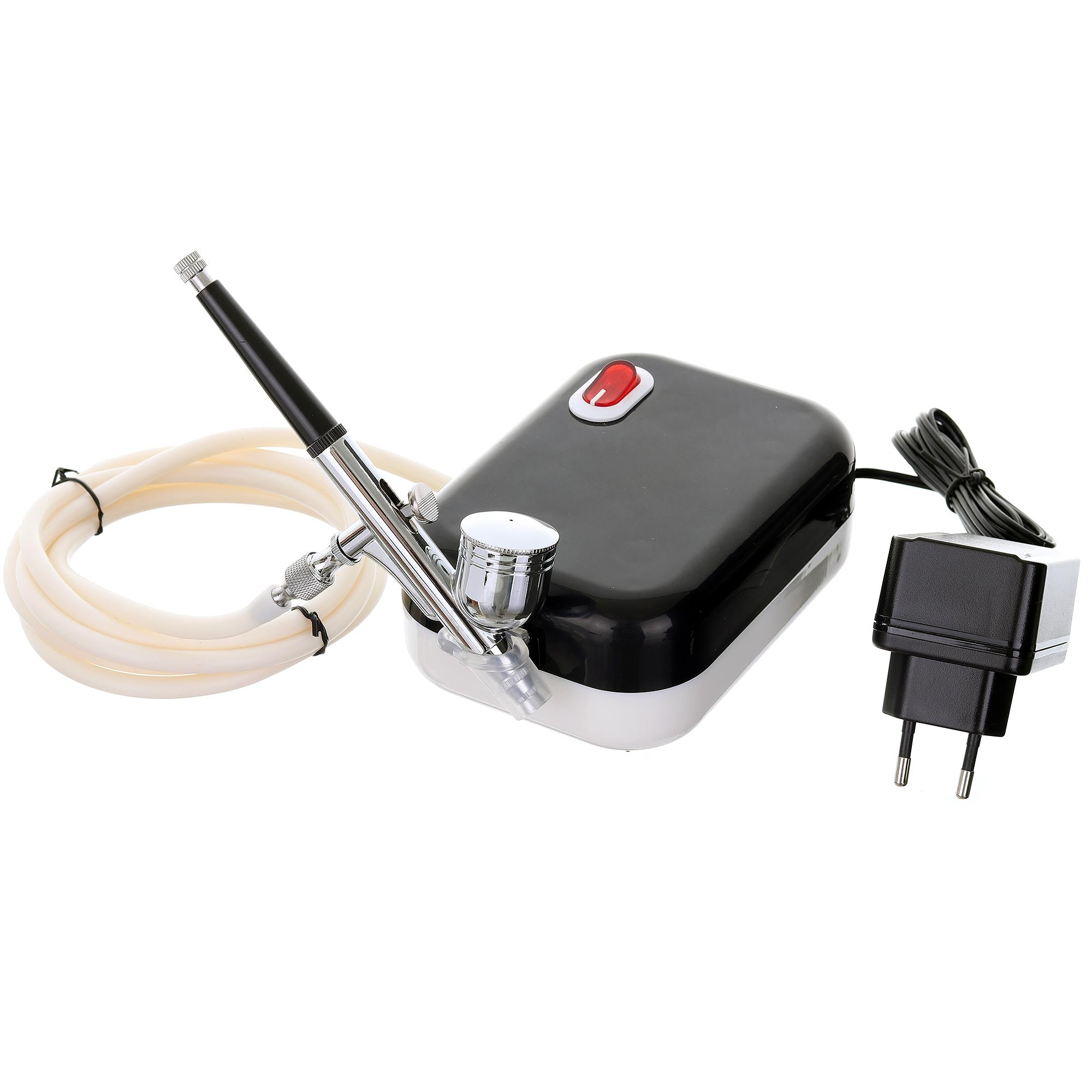 Mini Airbrush kompresor, HS-C0108K + Airbrush pistole HS-30 + Hadice