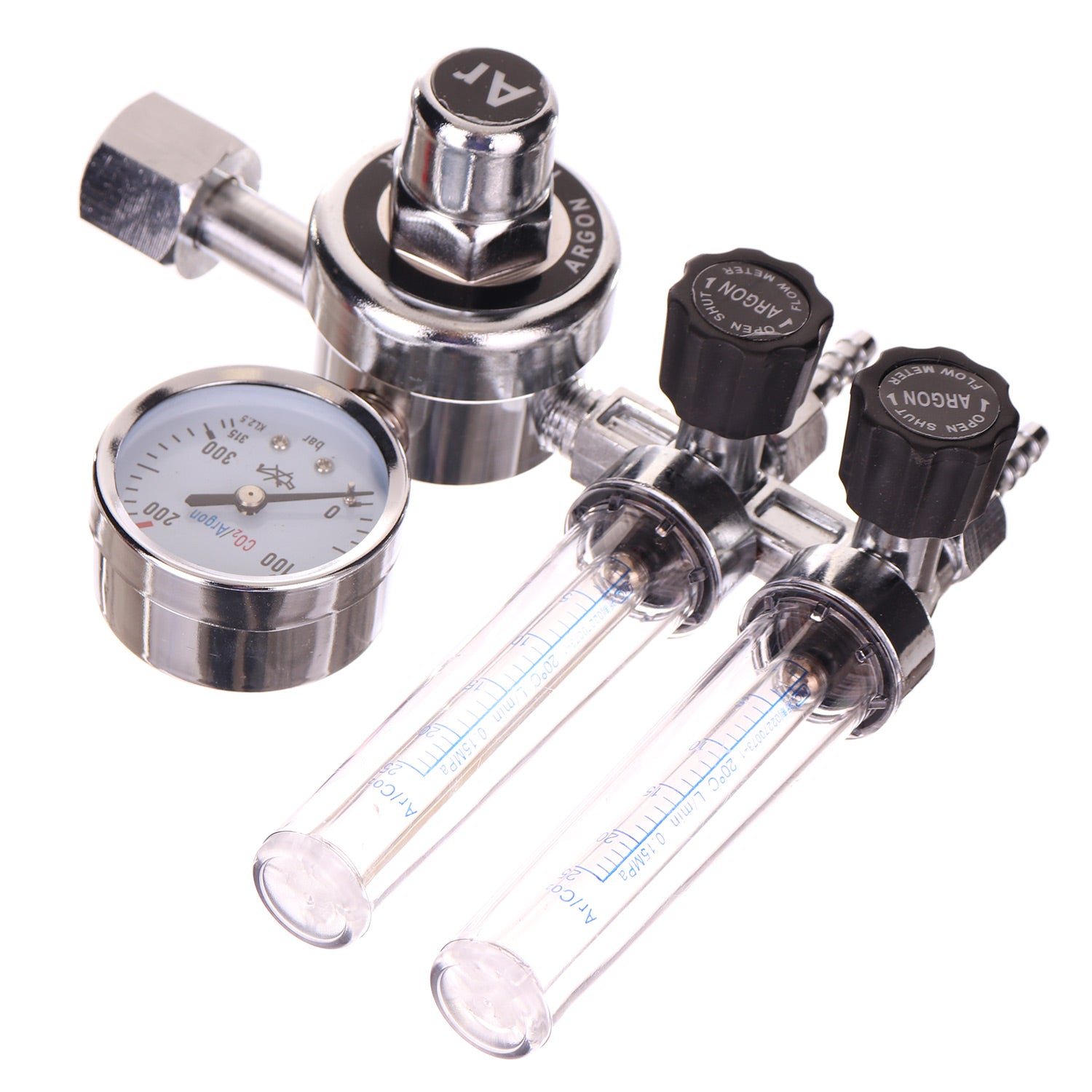 Reduktor plynu Argon CO2, dva rotametry, 200bar, MIG TIG