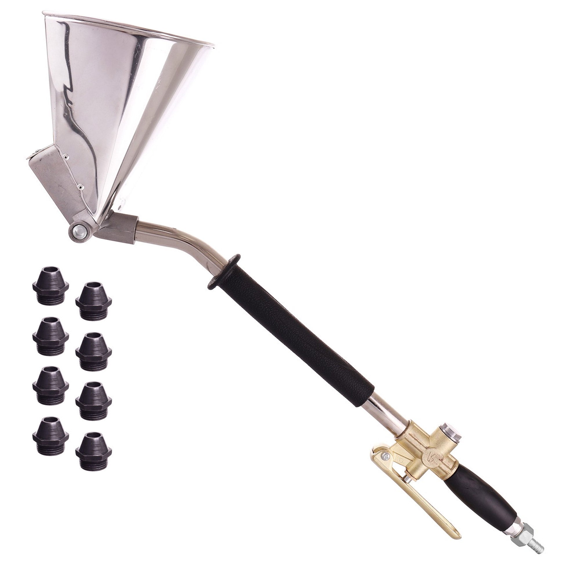TECHNIC D011B Pneumatická omítací pistole na omítky strop + 8 kovové trysky