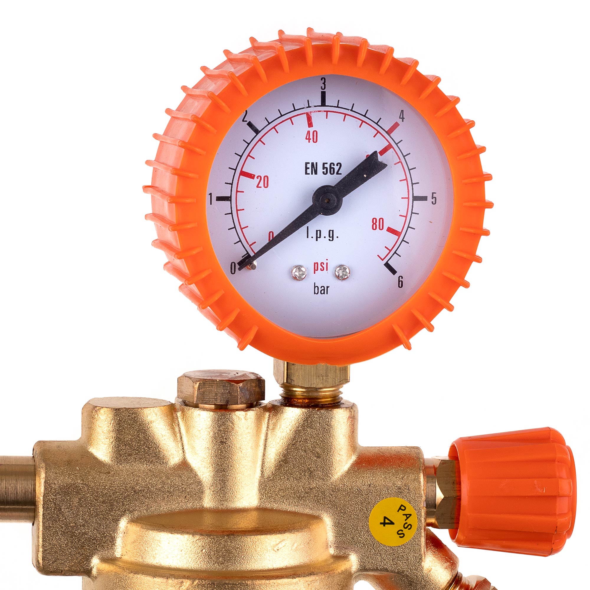 Reduktor plynu Propan Butan, Manometr, 15bar, MAXI