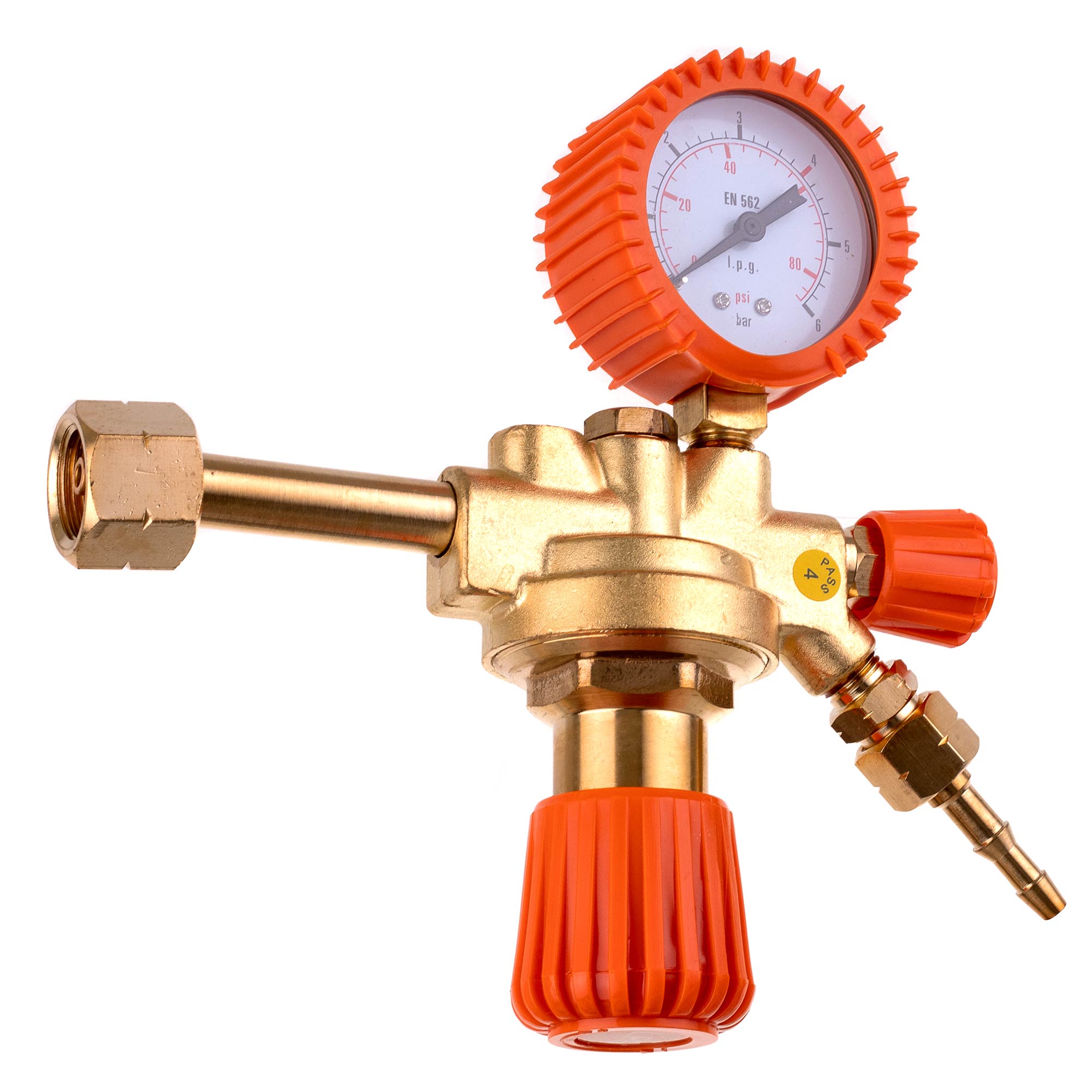 Reduktor plynu Propan Butan, Manometr, 15bar, MAXI