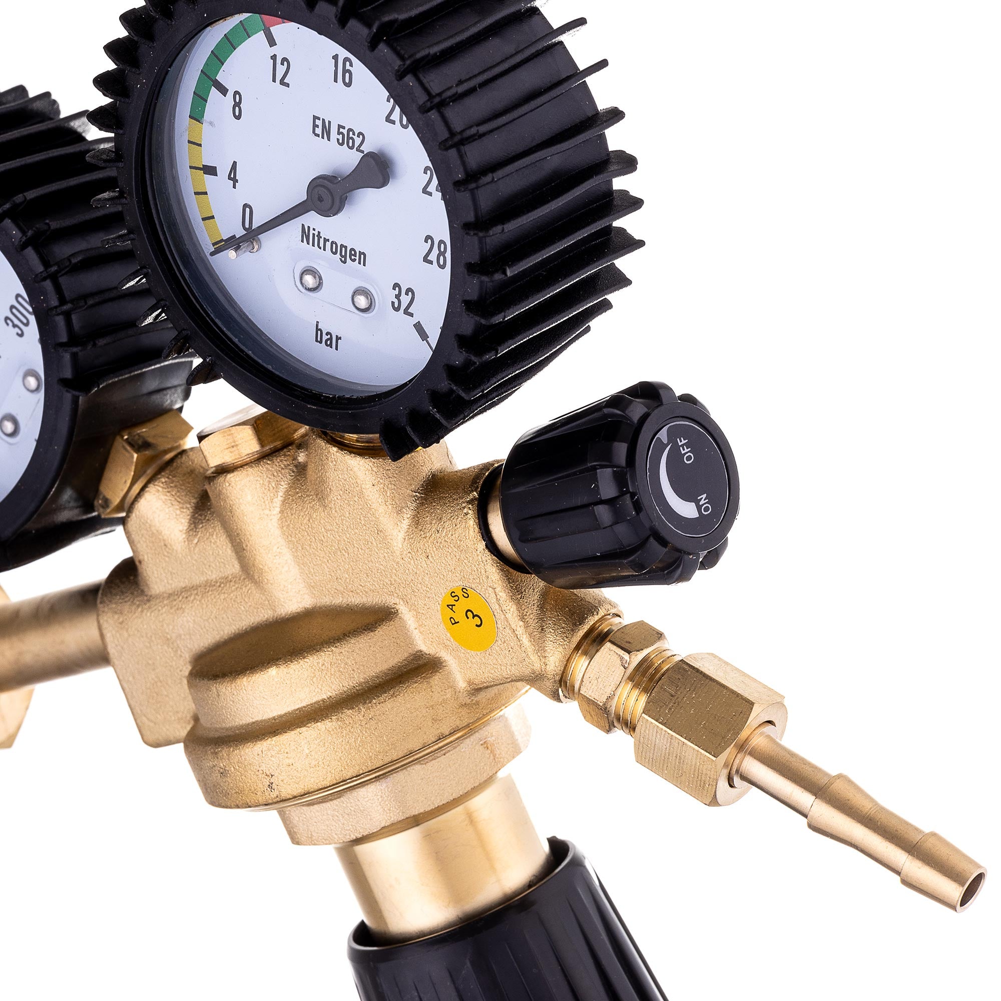 Reduktor plynu Dusík, dva manometry, 16bar, MAXI