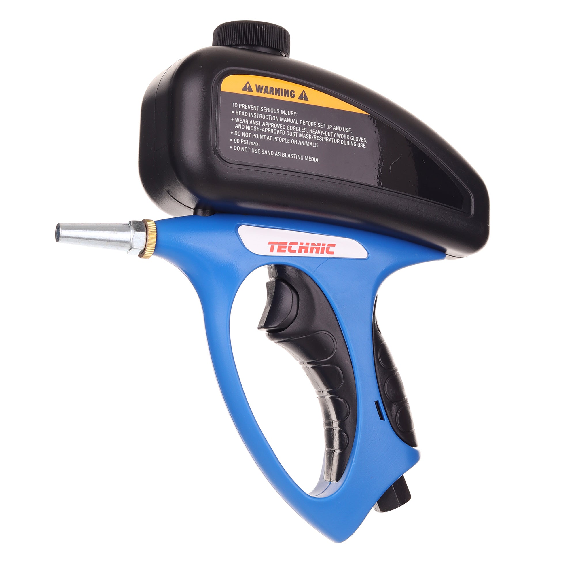 Písková tryskací pistole, horní nádrž, Pískovací pistole SK-255A + korund 2kg