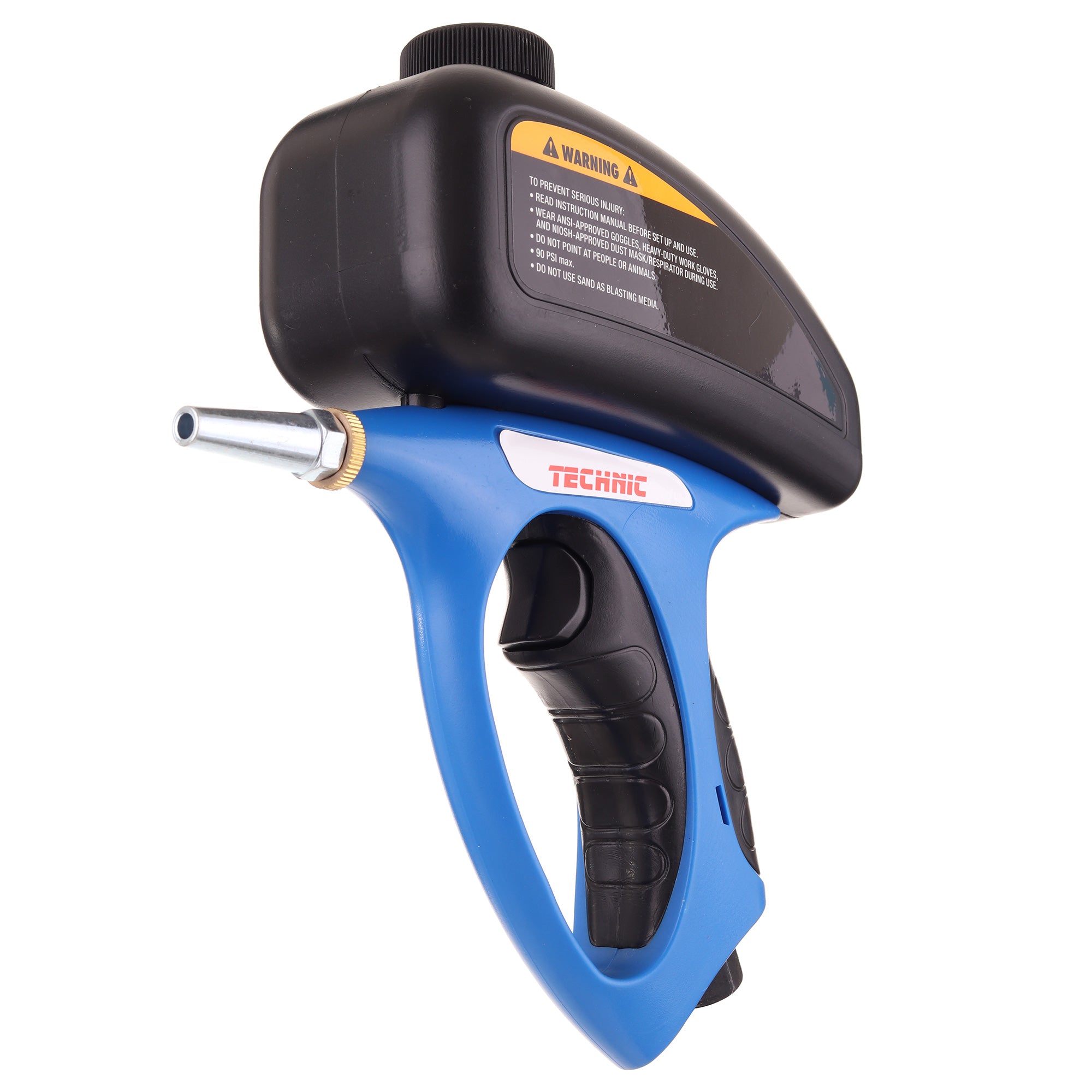 Písková tryskací pistole, horní nádrž, Pískovací pistole SK-255A + korund 2kg