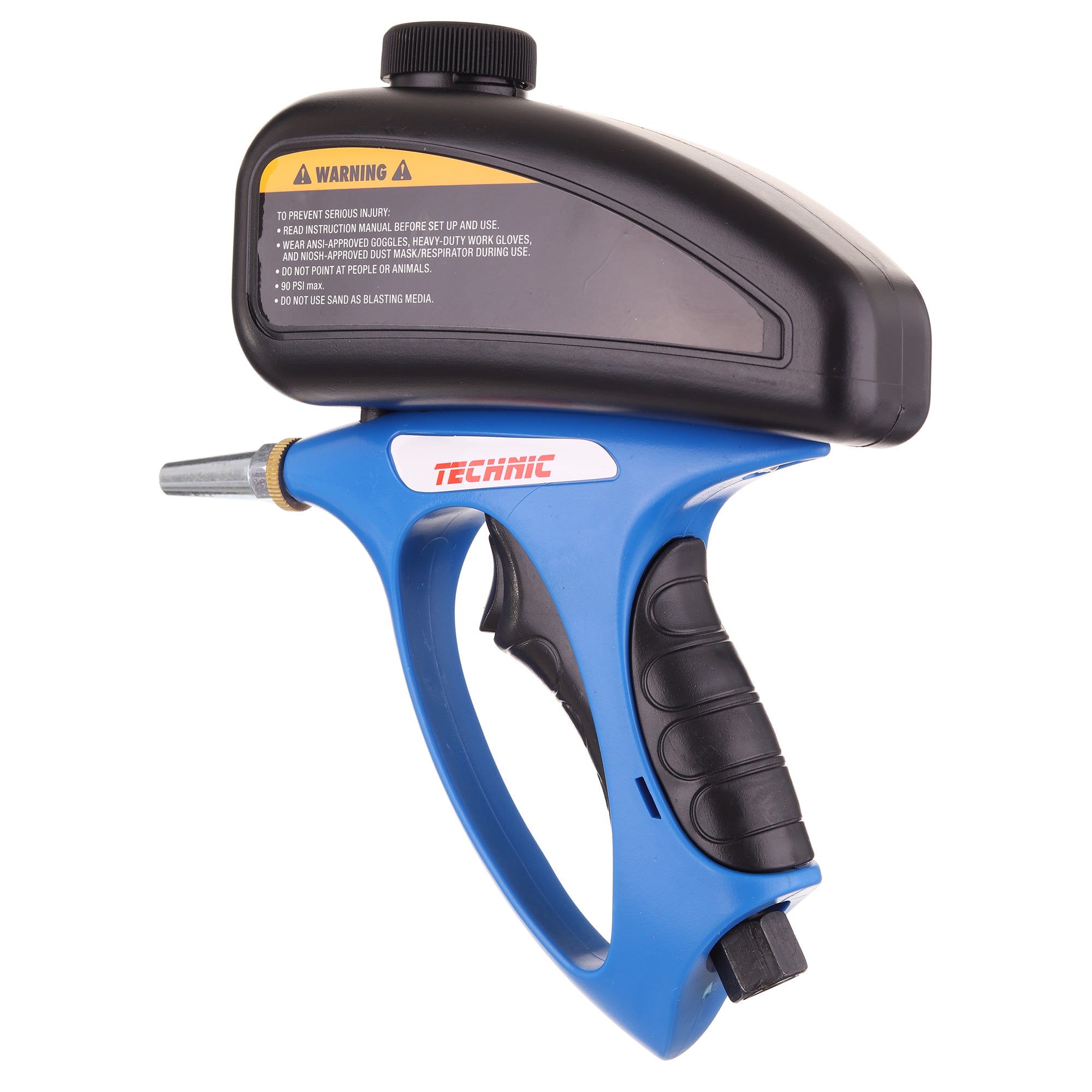 Písková tryskací pistole, horní nádrž, Pískovací pistole SK-255A + korund 2kg