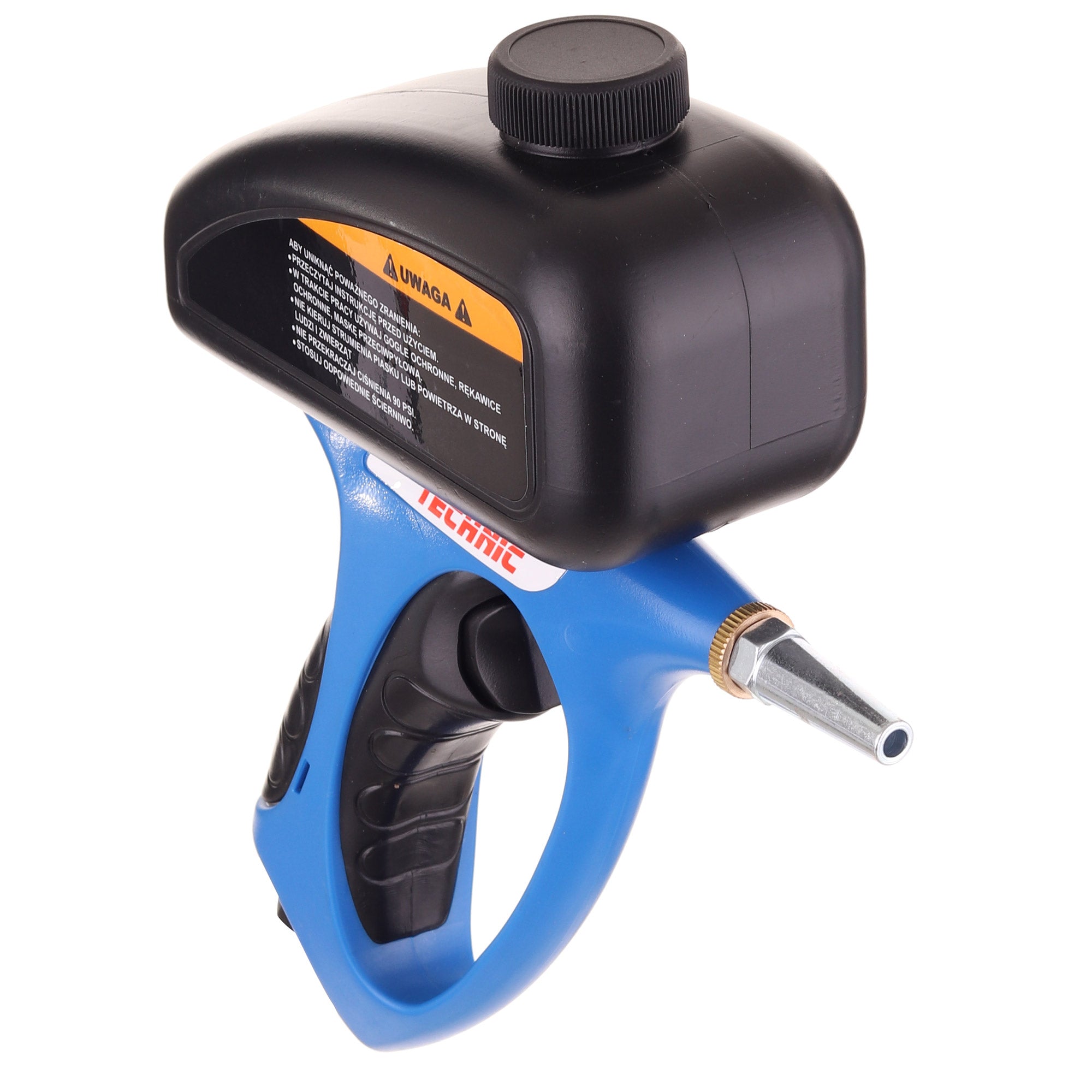 Písková tryskací pistole, horní nádrž, Pískovací pistole SK-255A + korund 2kg