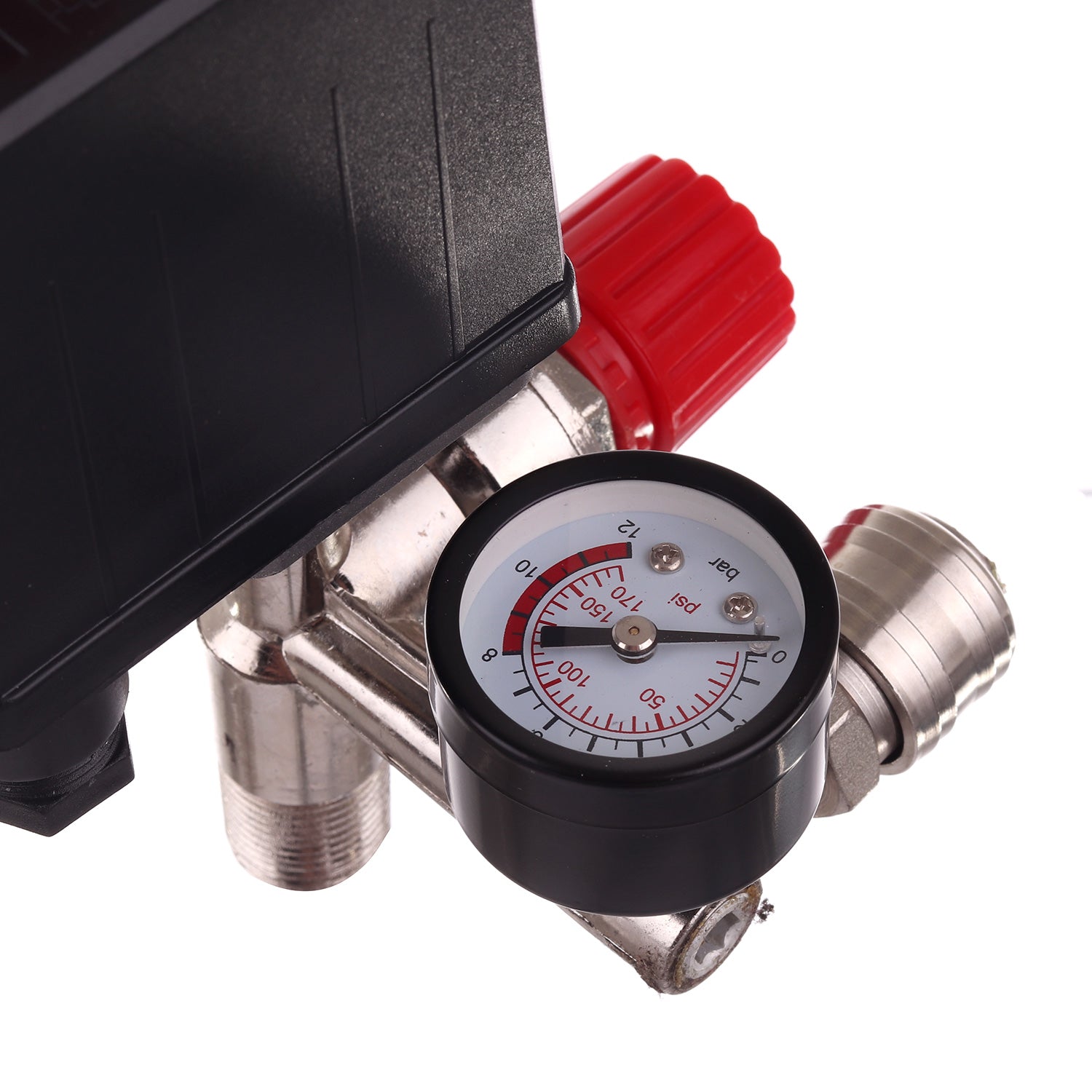 Tlakový spínač pro kompresory 1/2", 230V, Regulátor, 2x manometr, 2 x rychlospojka, PL-230 TC Technic