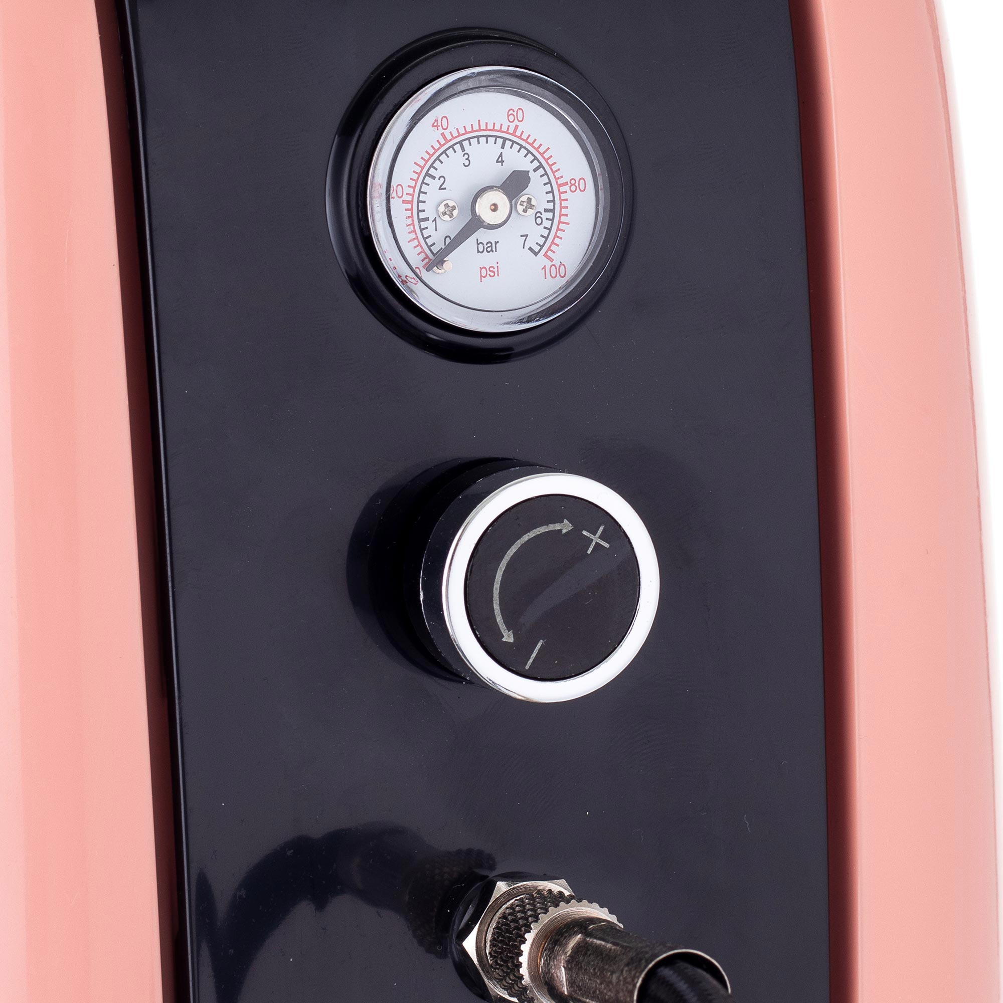 Airbrush kompresor, HS-386KP, 23l/min, Vstup 1/8", mtichý chod + airbrush pistole HS-30